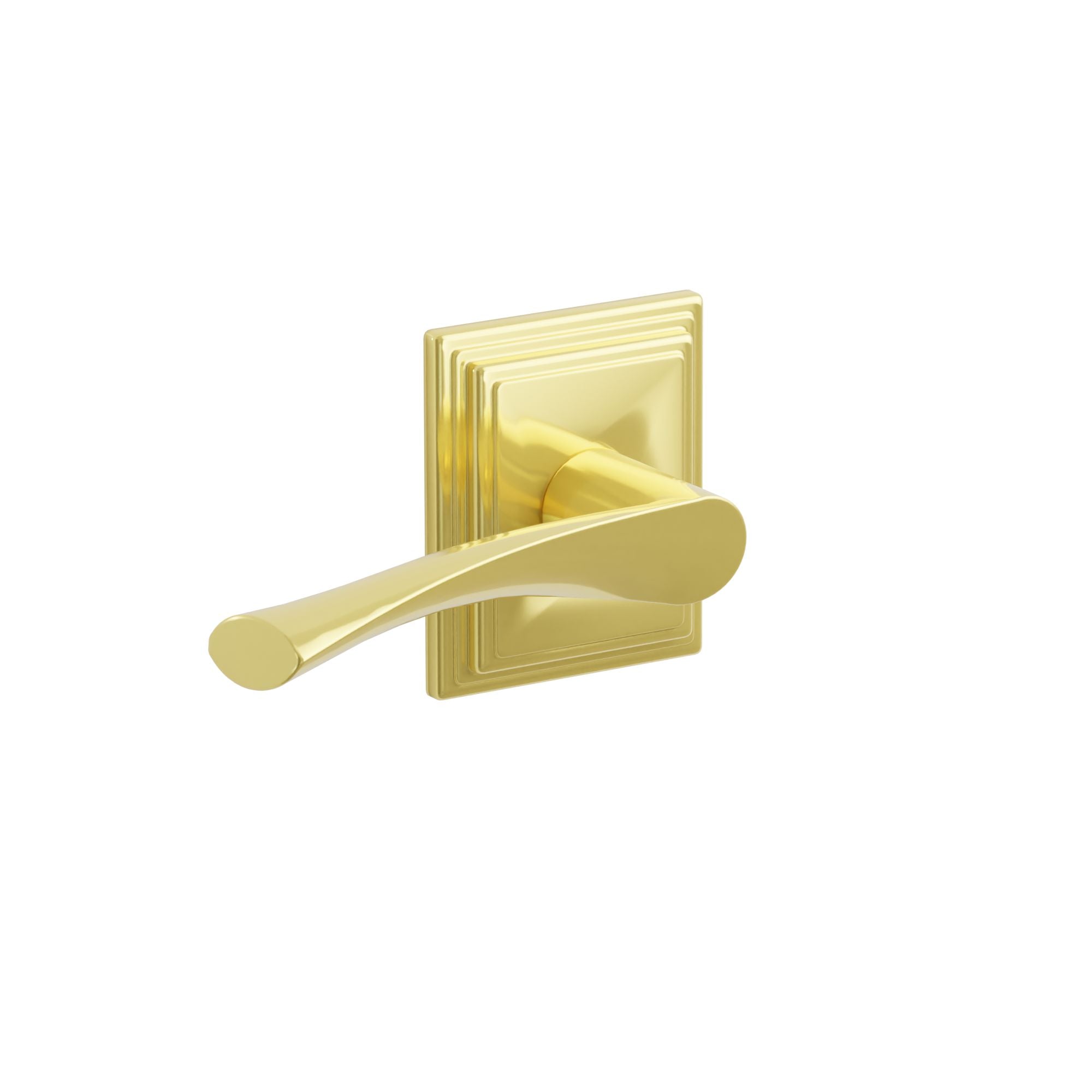 Emtek Concealed Fastener Triton Lever Set With Wilshire Rosette