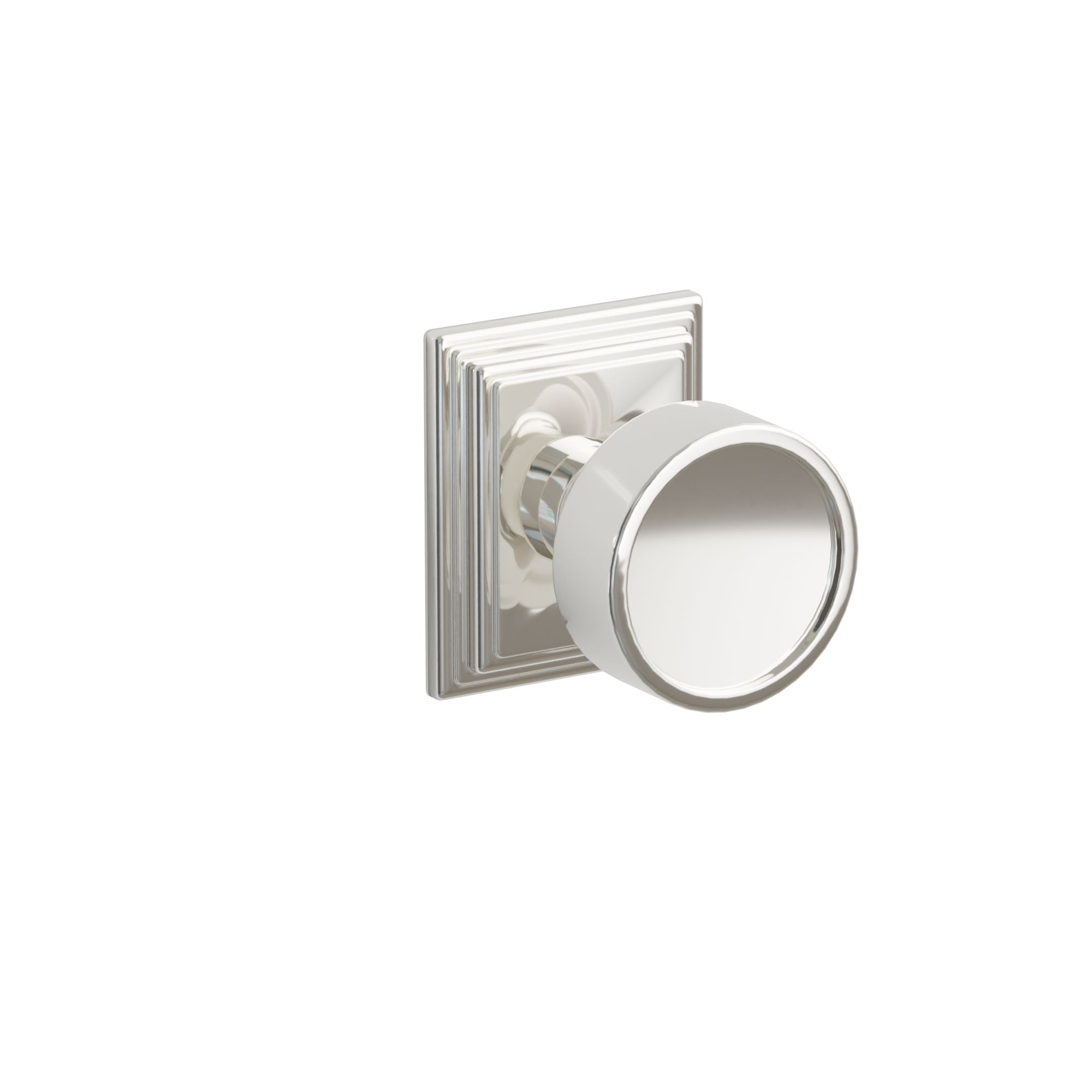 Emtek Concealed Fastener Verve Knob Set With Wilshire Rosette
