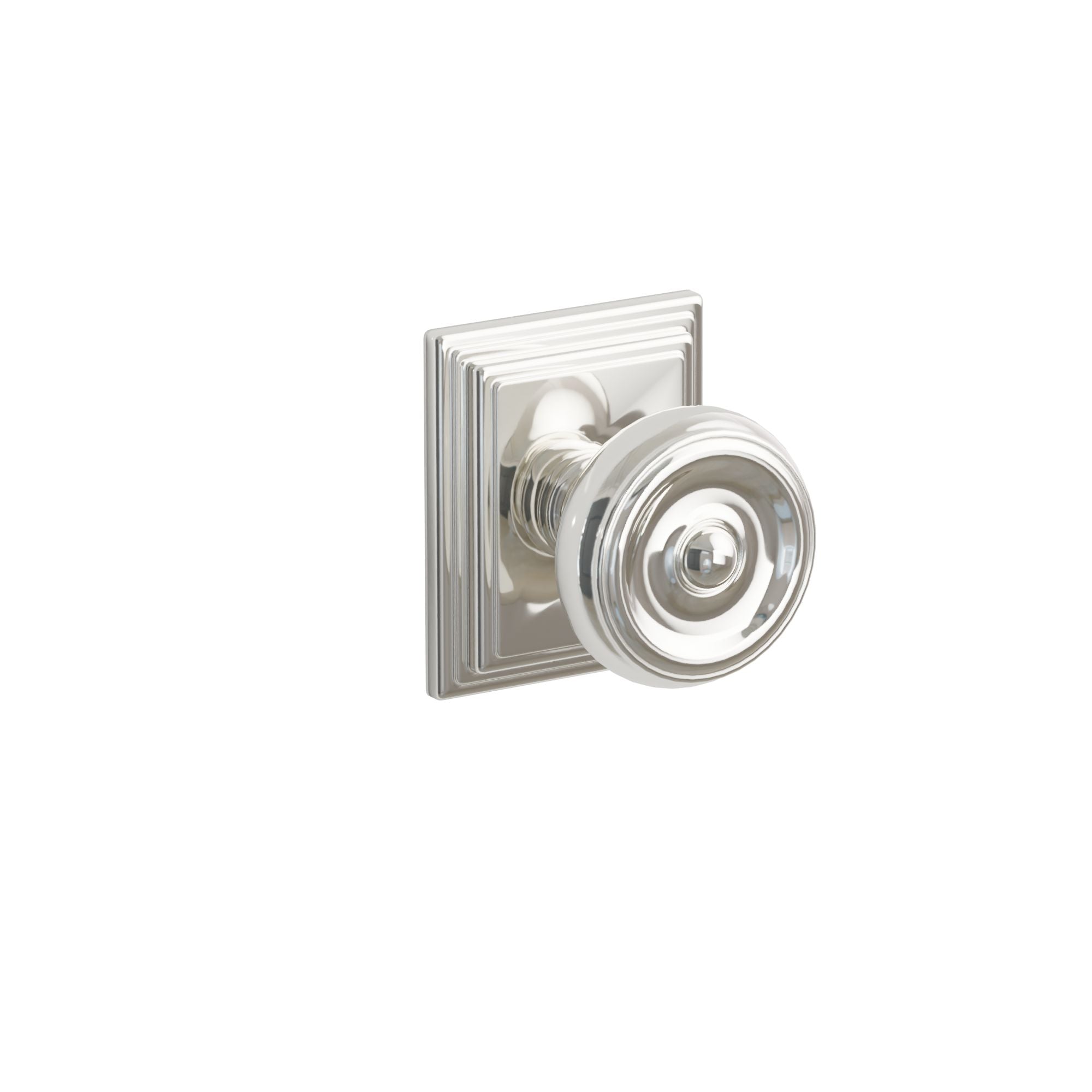 Emtek Concealed Fastener Waverly Knob Set With Wilshire Rosette