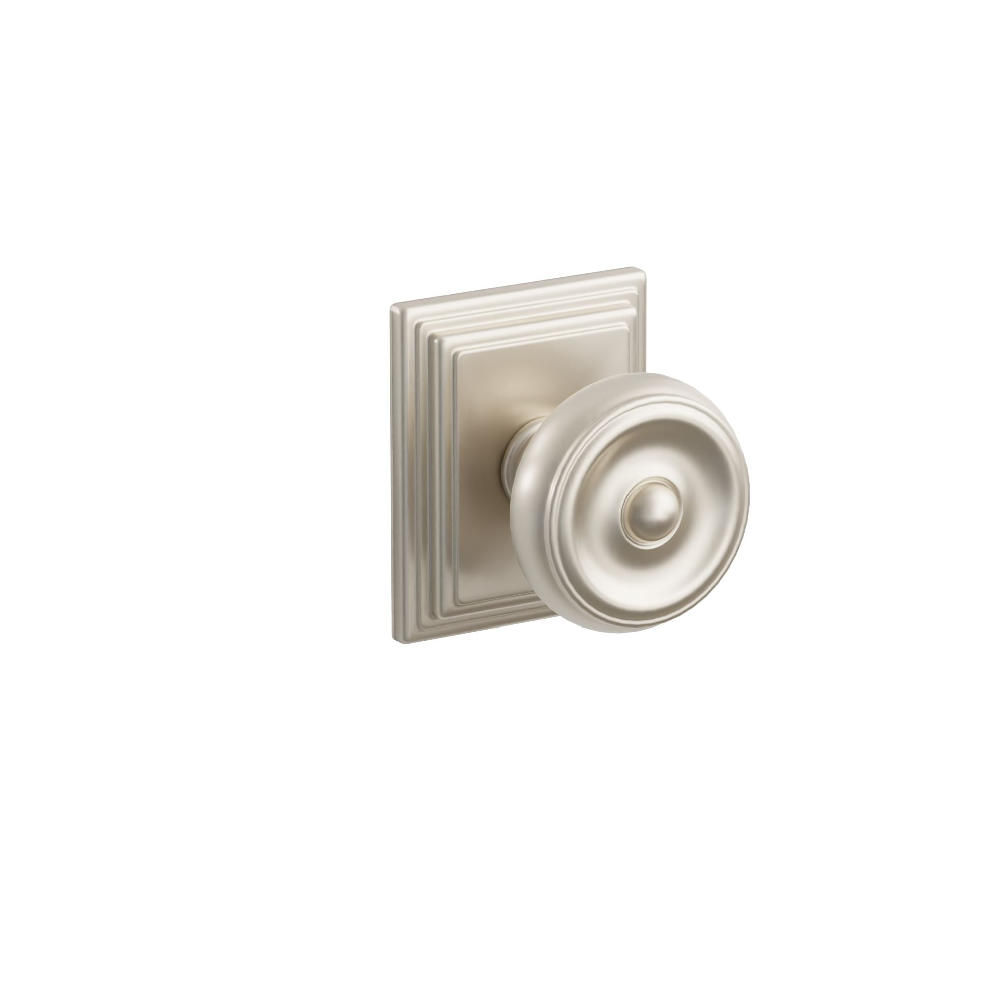 Emtek Concealed Fastener Waverly Knob Set With Wilshire Rosette