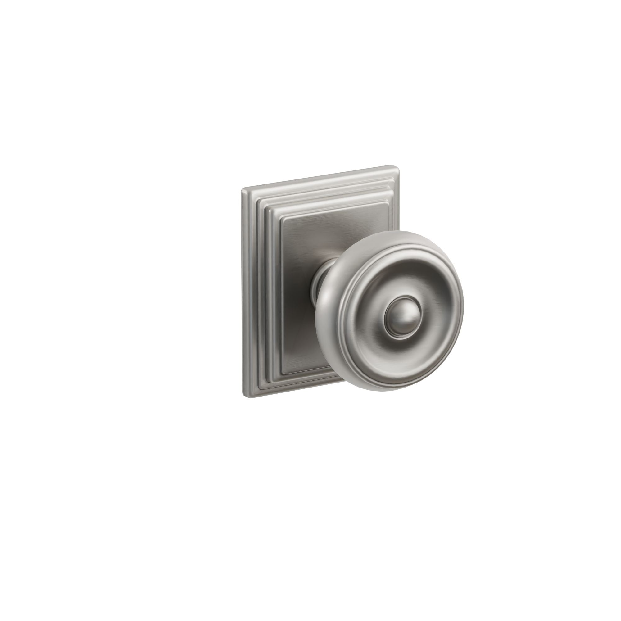 Emtek Concealed Fastener Waverly Knob Set With Wilshire Rosette
