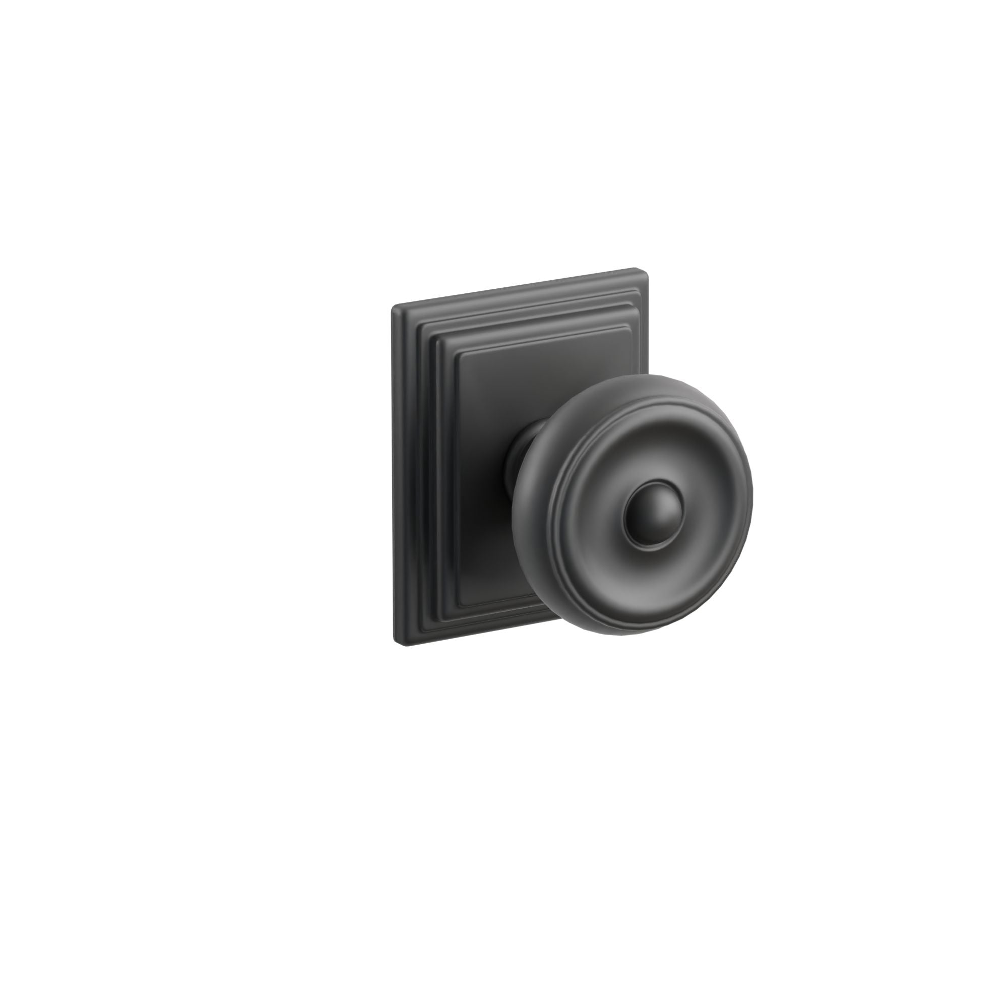 Emtek Concealed Fastener Waverly Knob Set With Wilshire Rosette