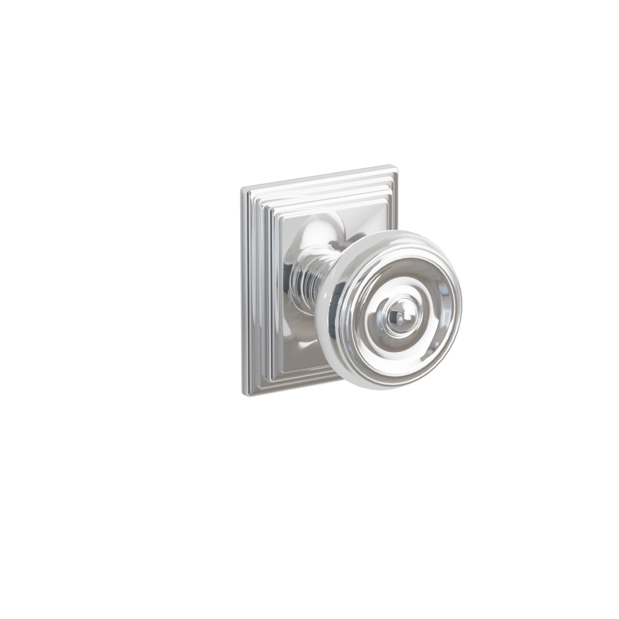 Emtek Concealed Fastener Waverly Knob Set With Wilshire Rosette