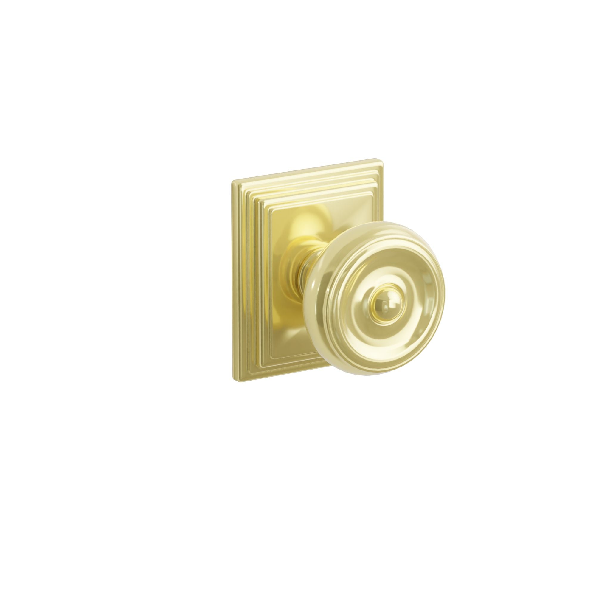 Emtek Concealed Fastener Waverly Knob Set With Wilshire Rosette