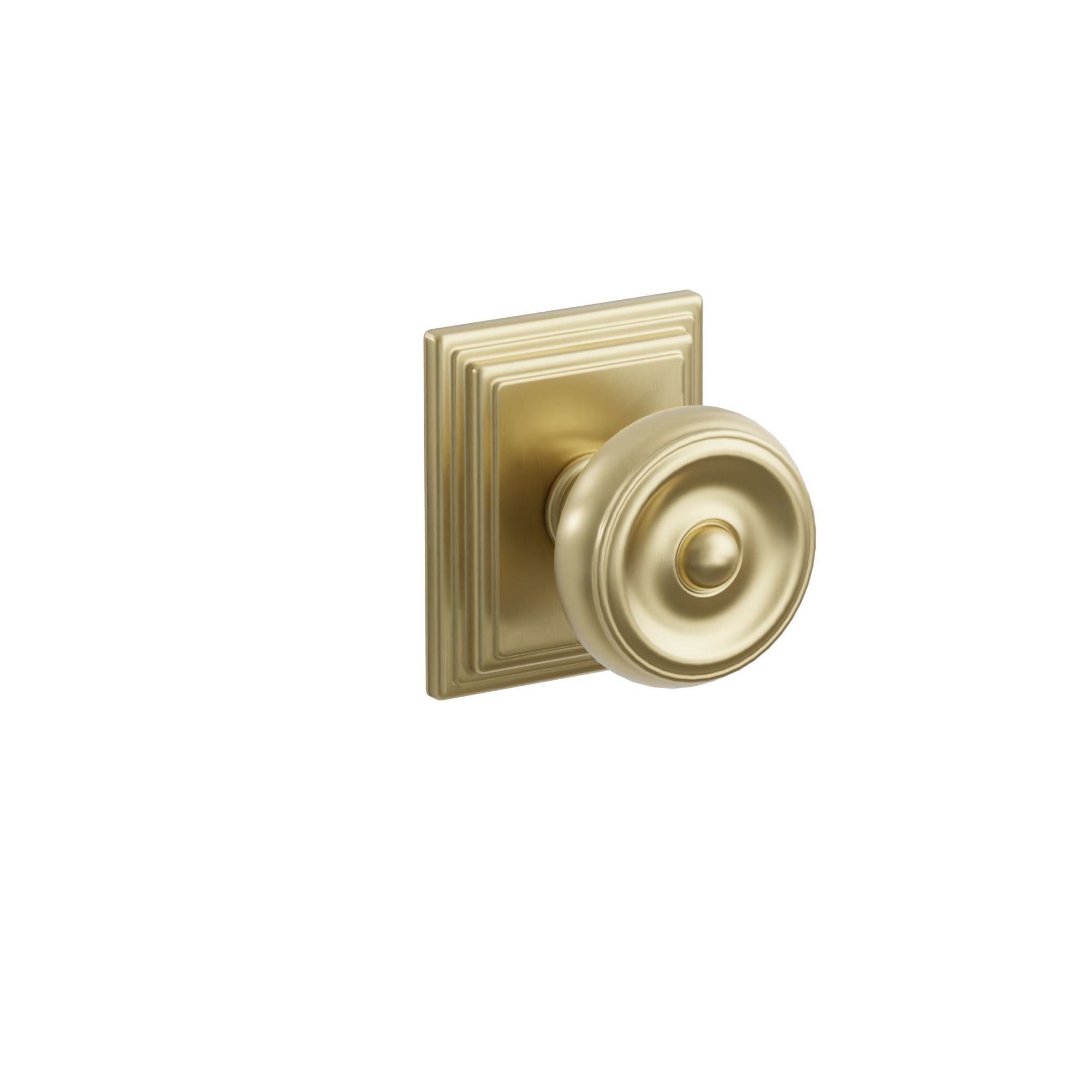 Emtek Concealed Fastener Waverly Knob Set With Wilshire Rosette