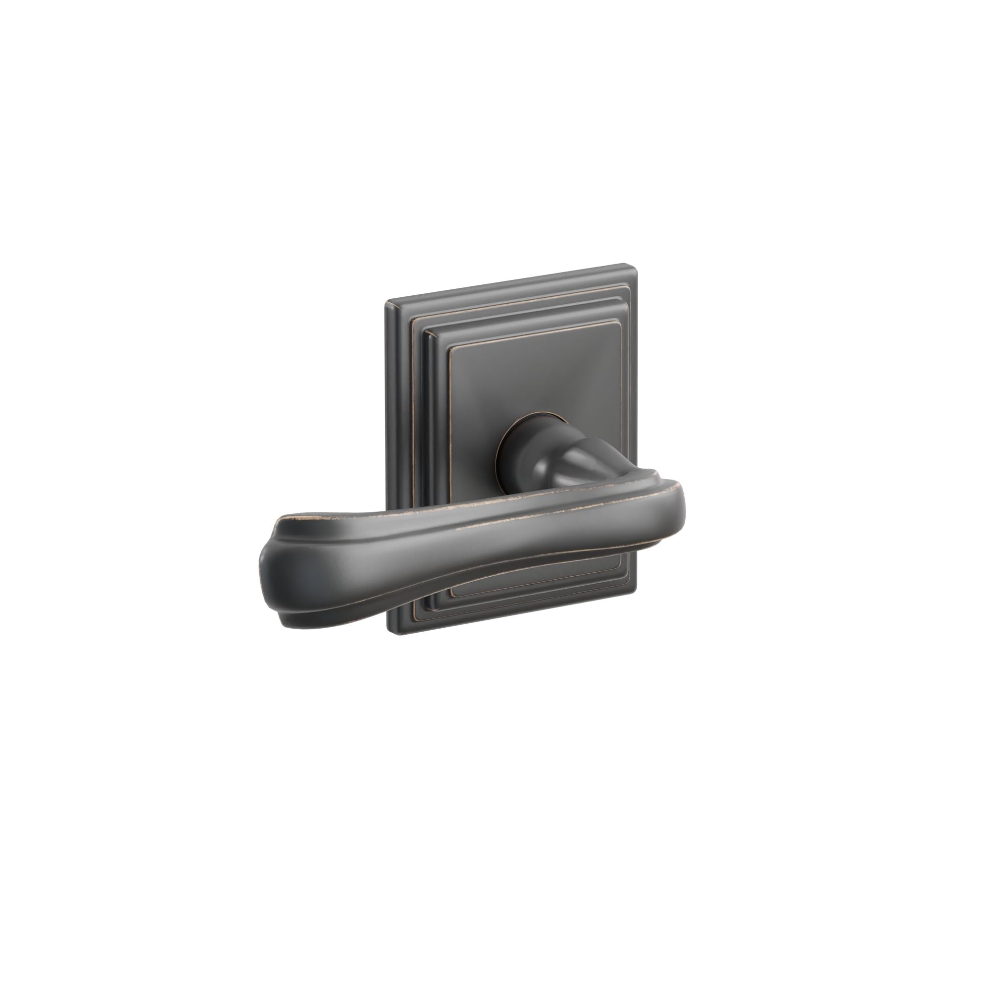 Emtek Concealed Fastener Wembley Lever Set With Wilshire Rosette