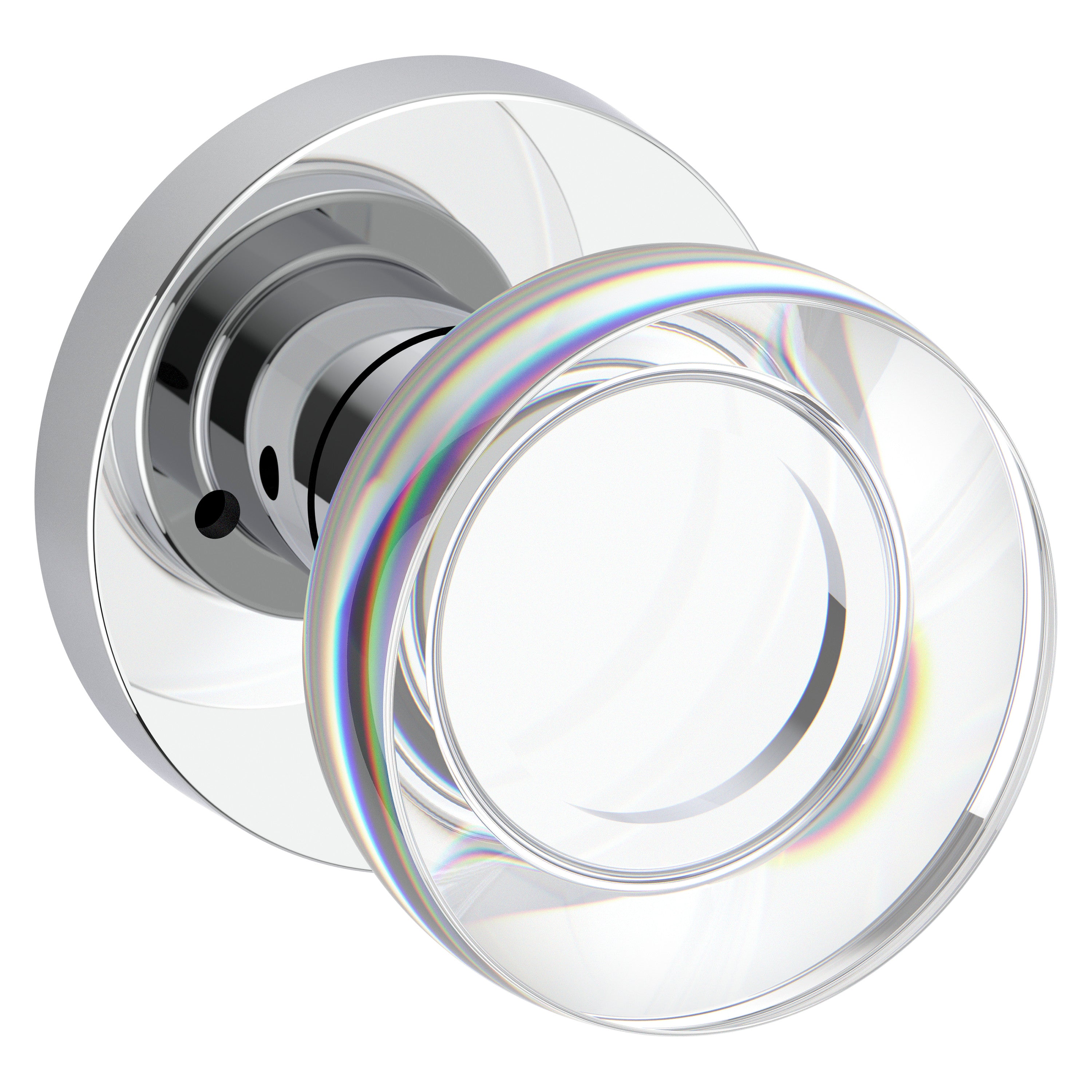 Baldwin Reserve Contemporary Crystal Privacy Knob Set