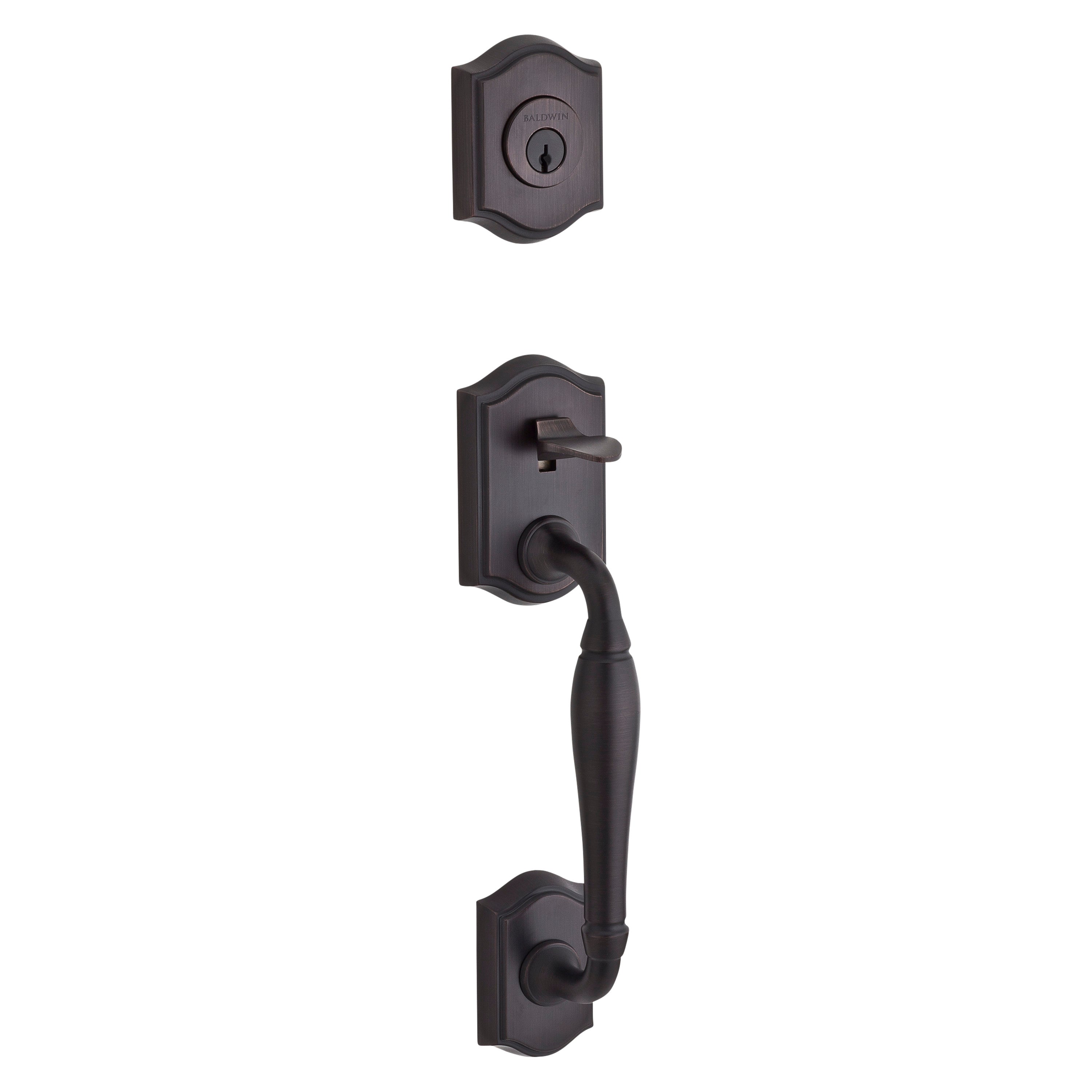 Baldwin Reserve Westcliff Single Cylinder Handleset With Federal Lever