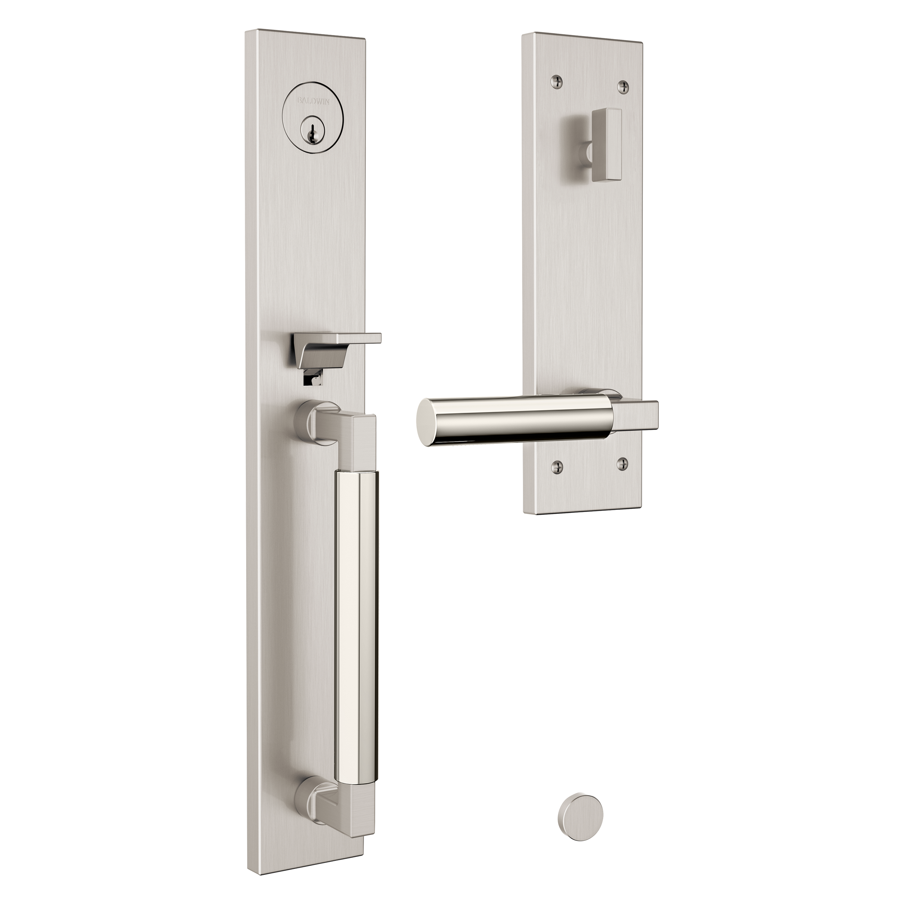 Baldwin Gramercy Egress Mixed Finish Handleset with L029 Lever