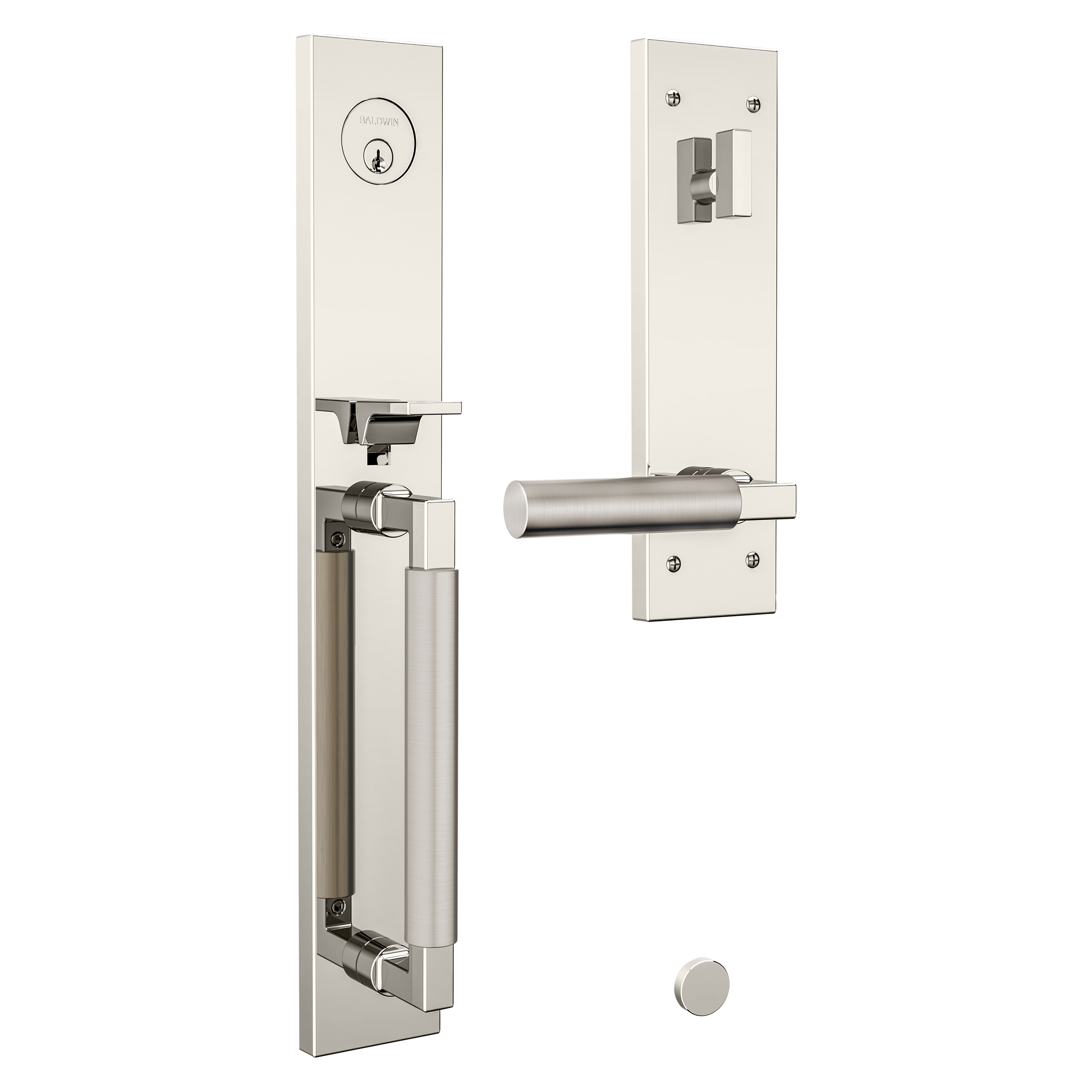 Baldwin Gramercy Egress Mixed Finish Handleset with L029 Lever