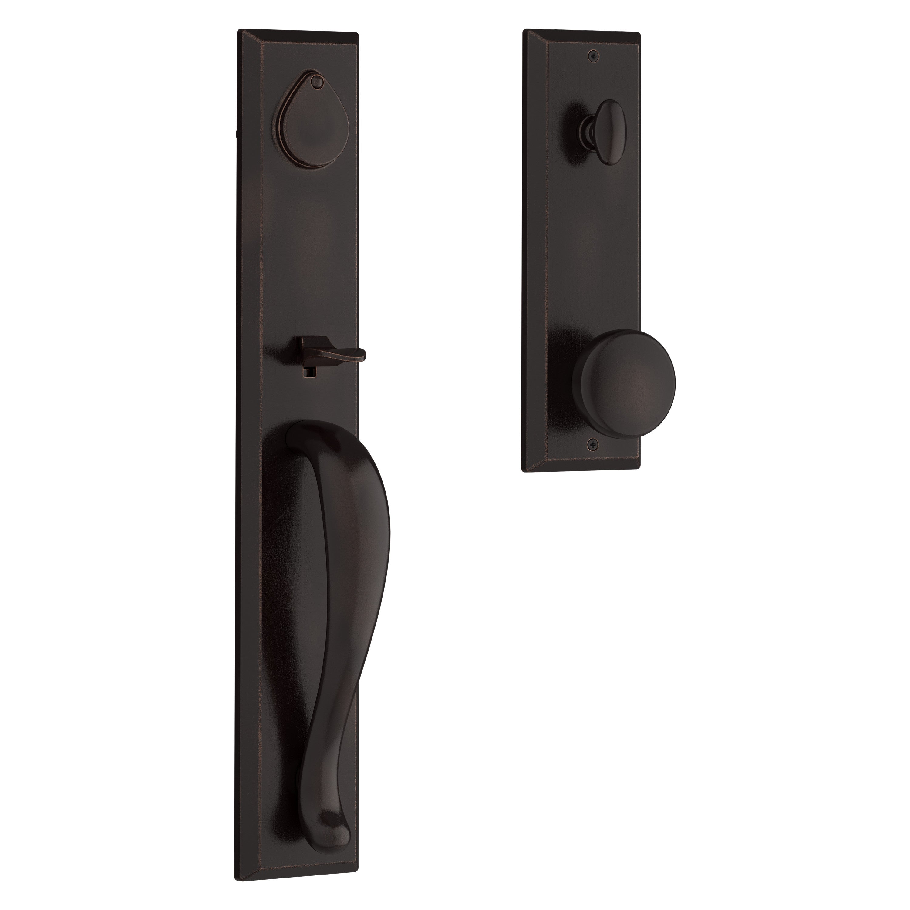 Baldwin Reserve Longview Handleset With Rustic Knob