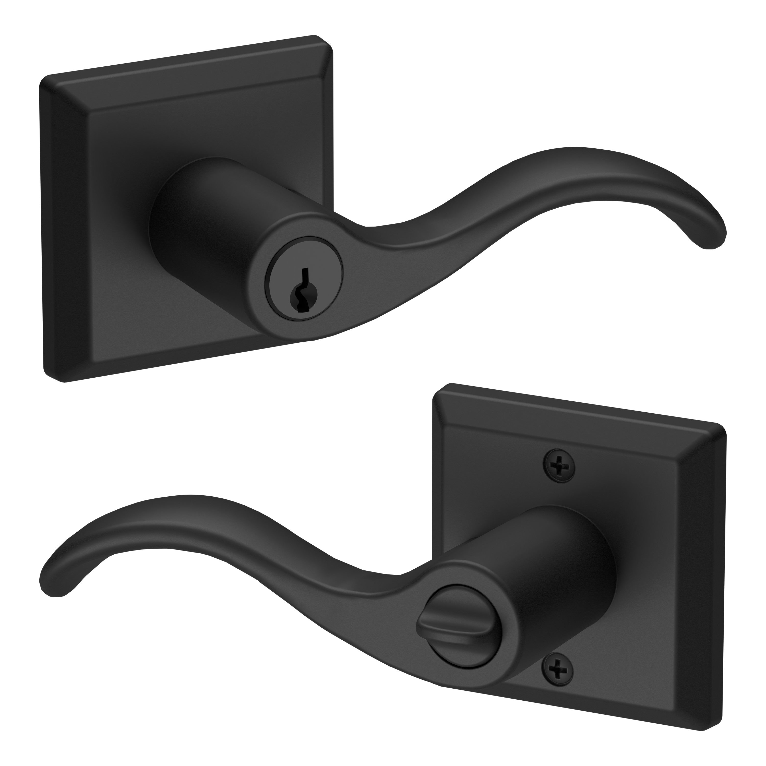 Baldwin Reserve Keyed Curve Lever Set