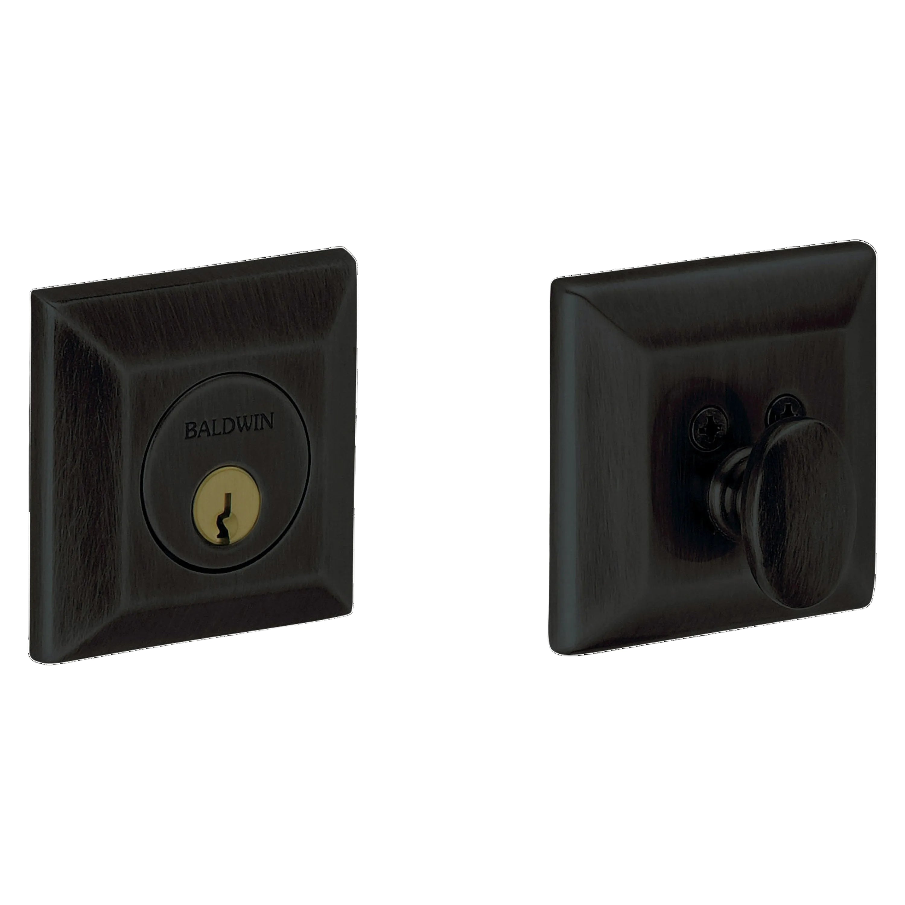 Baldwin 8254 Squared Single Cylinder Deadbolt