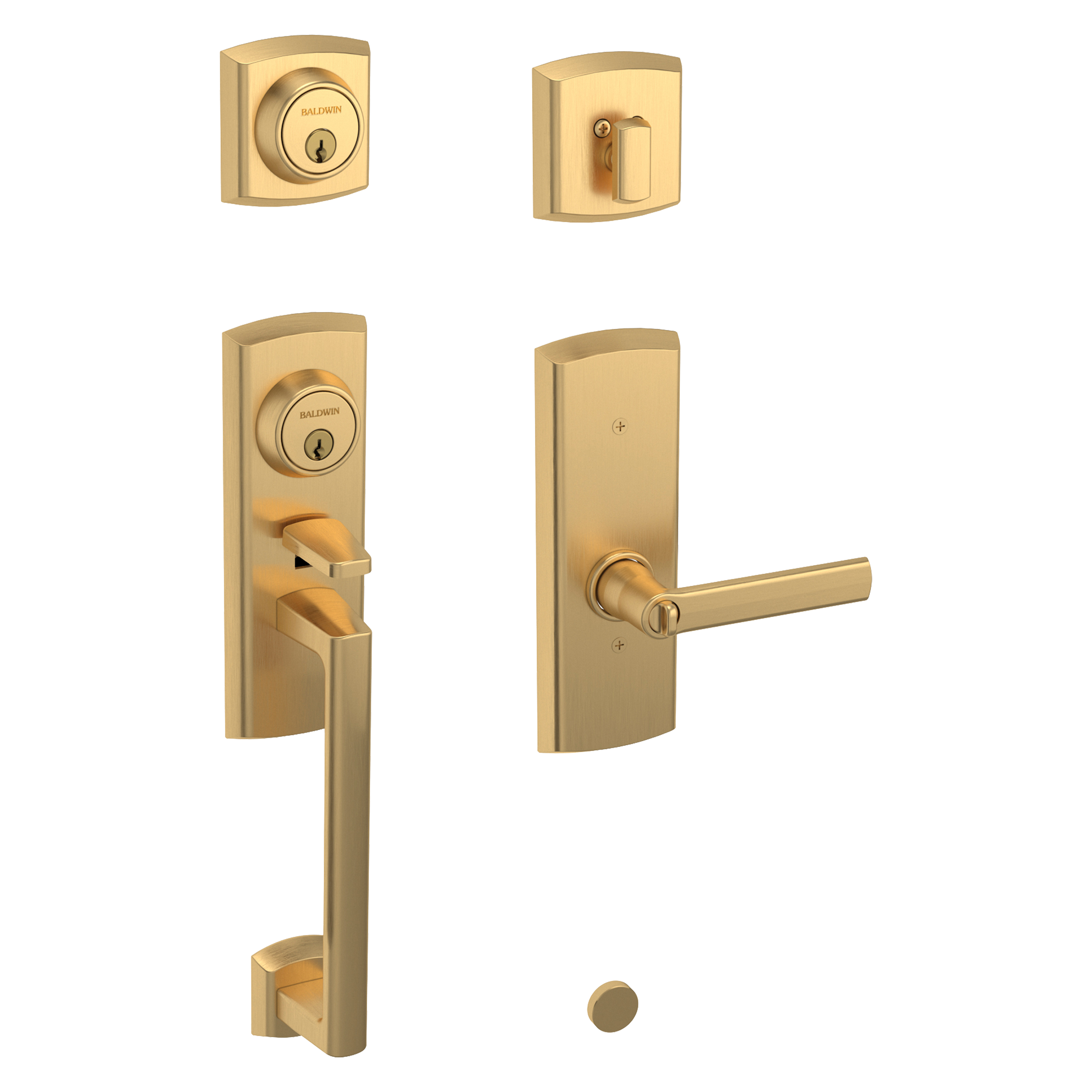 Baldwin Soho 2-Point Handleset with Soho Lever