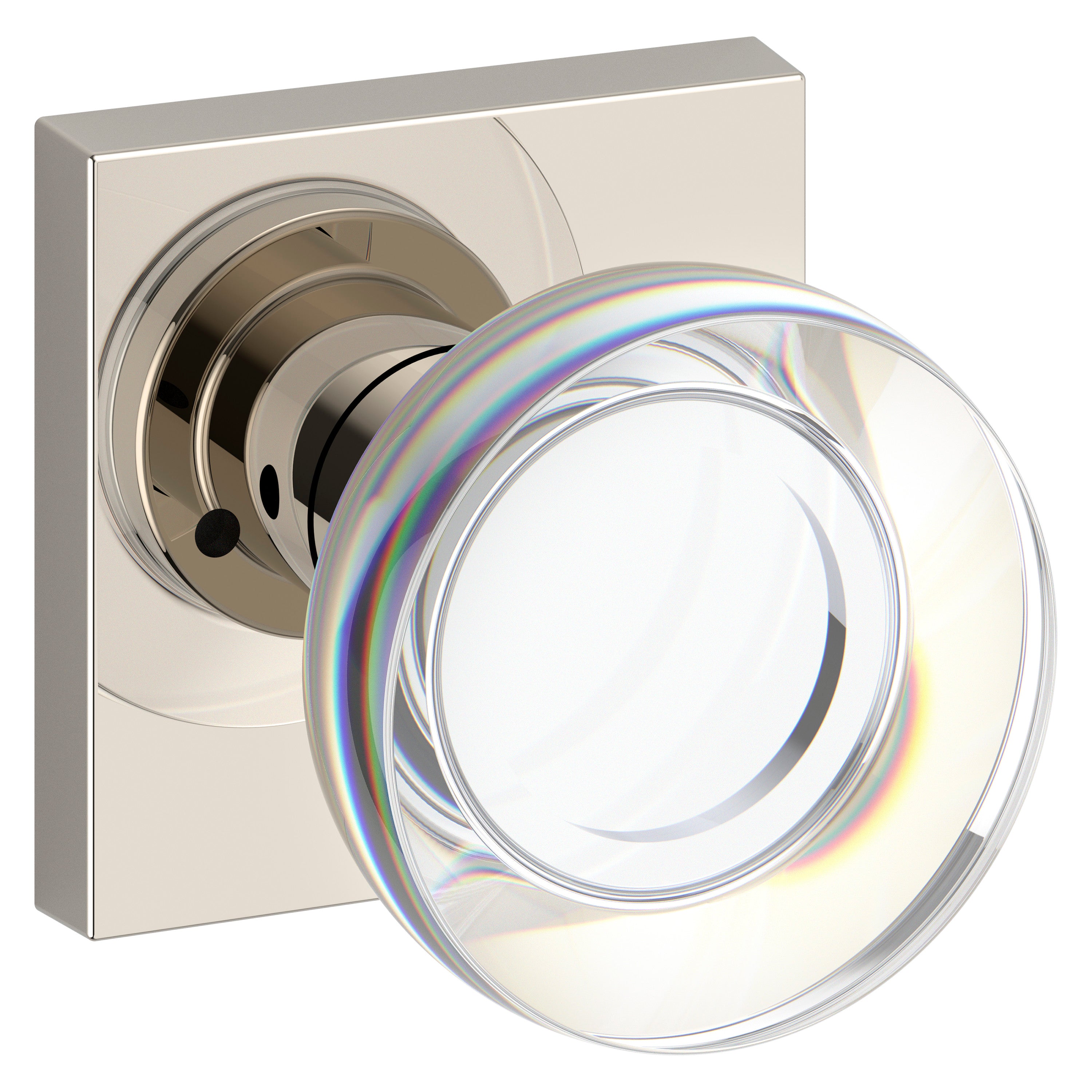 Baldwin Reserve Contemporary Crystal Privacy Knob Set