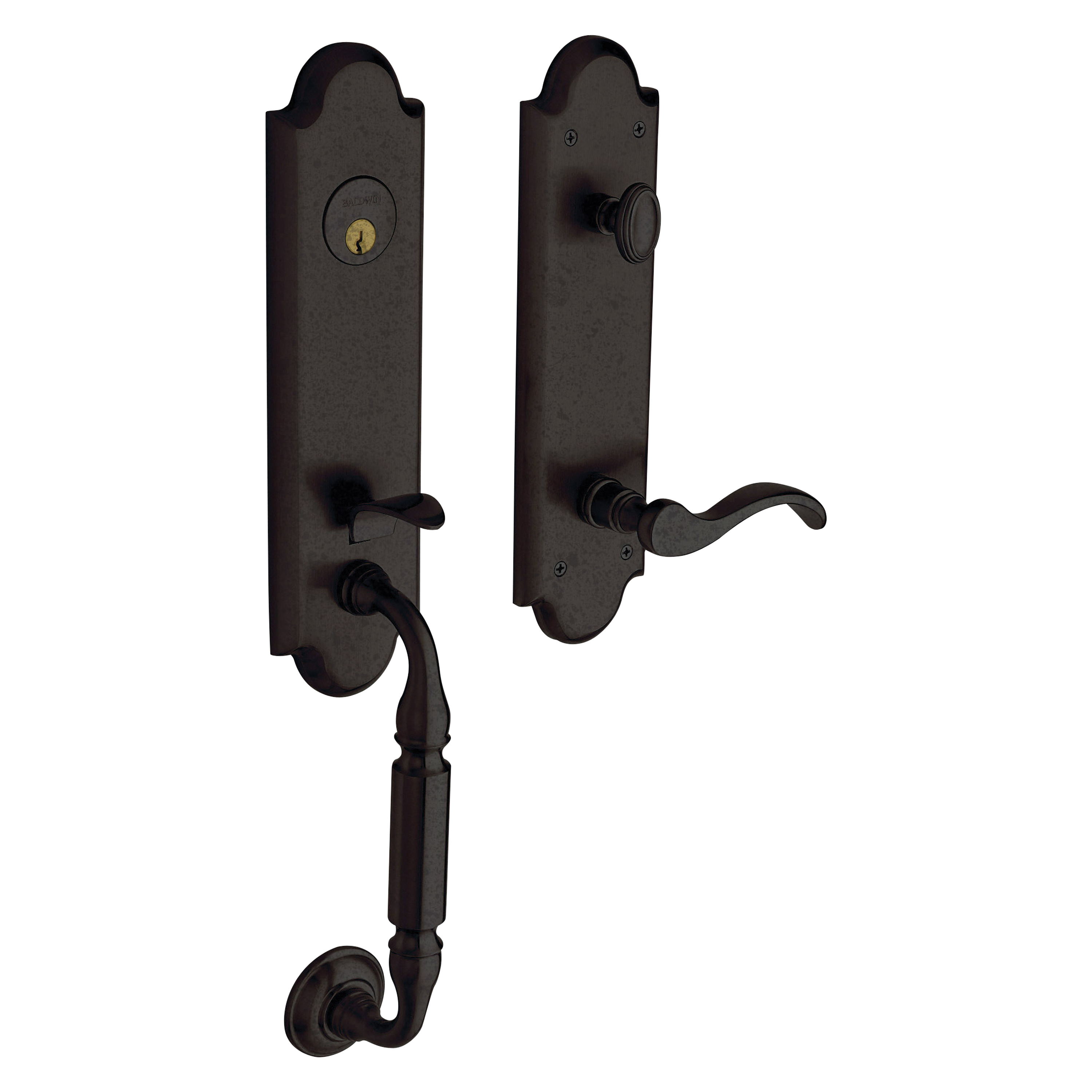 Baldwin Manchester Single Cylinder Handleset with 5455V Wave Lever