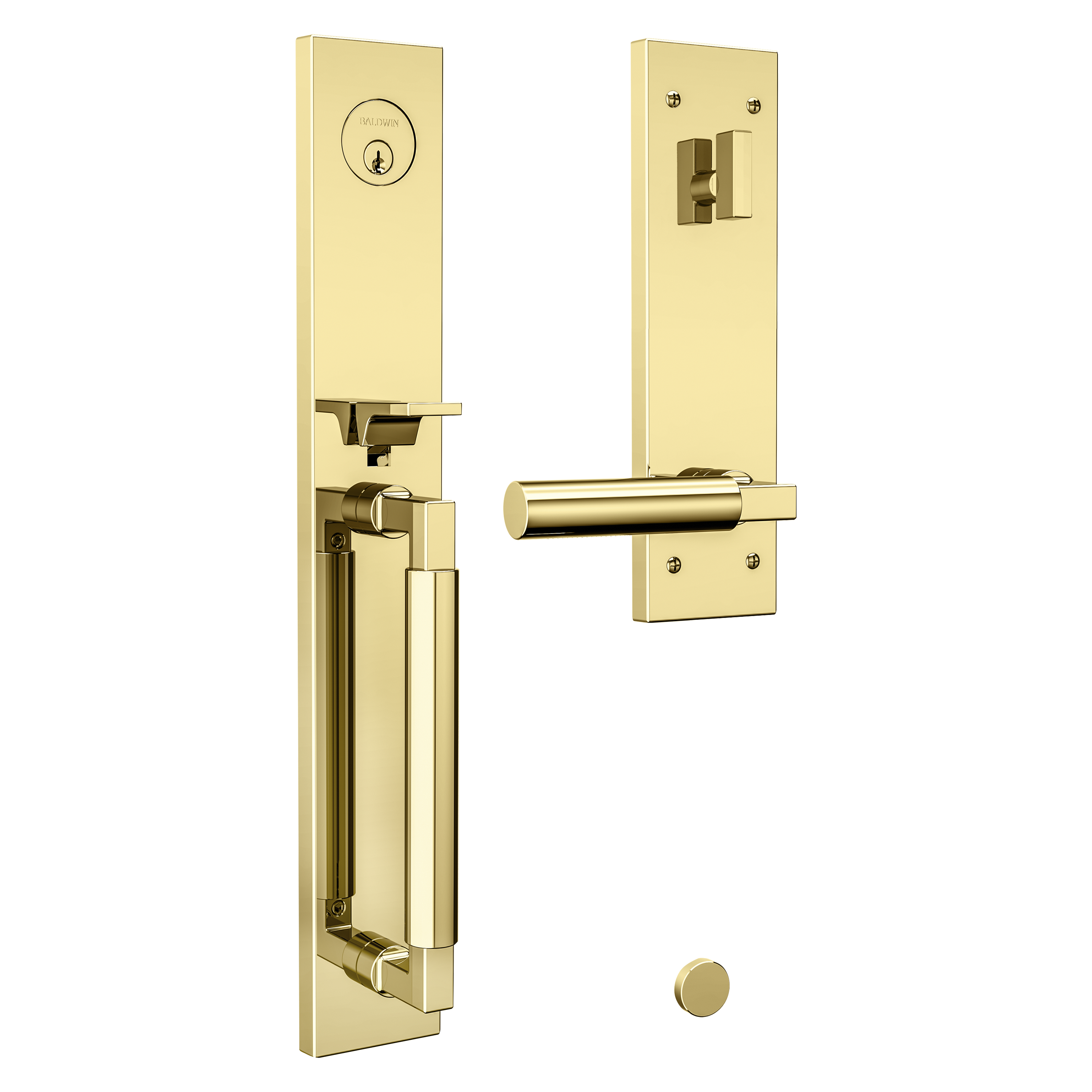 Baldwin Gramercy Egress Entrance Handleset with L029 Lever