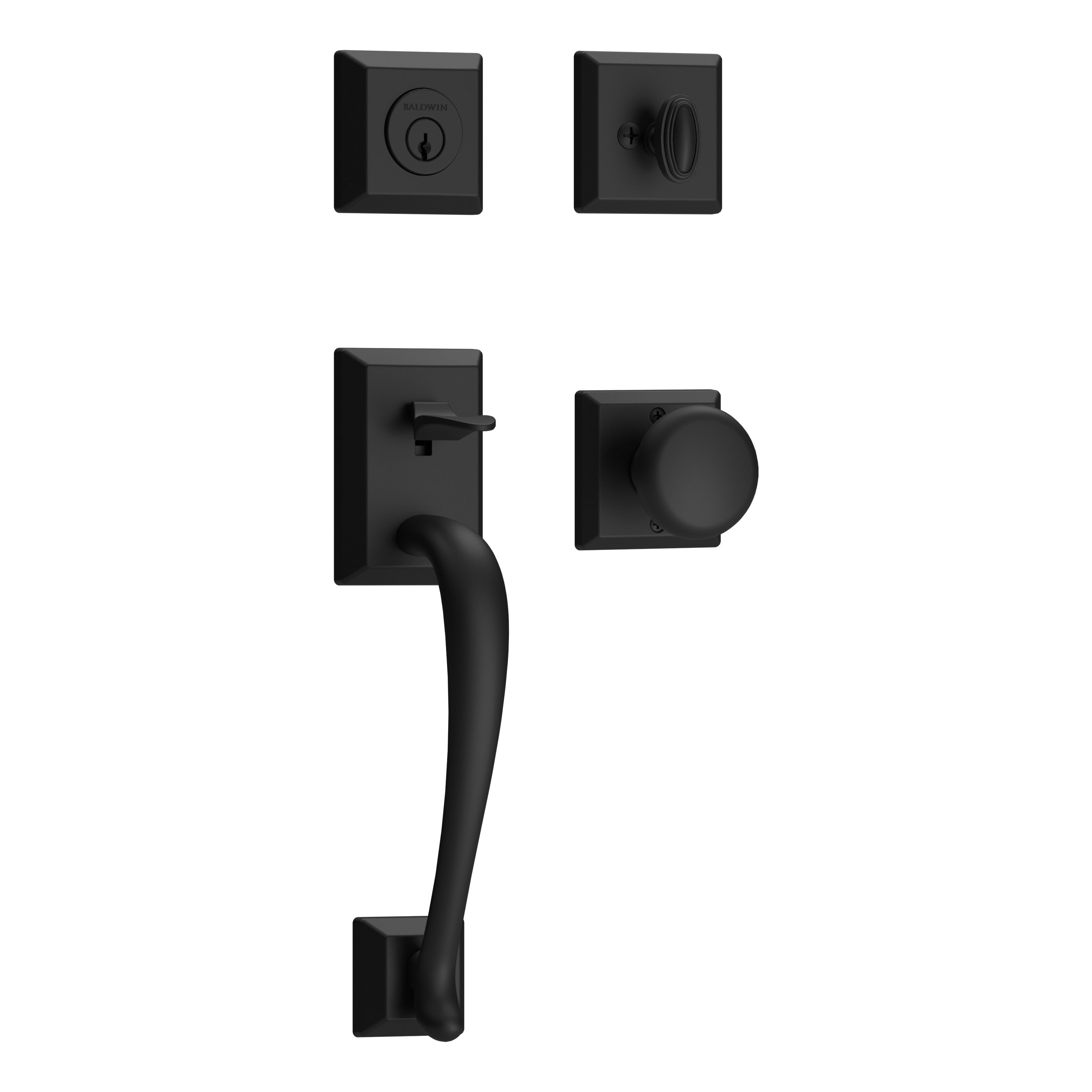 Baldwin Reserve Napa Single Cylinder Handleset With Round Knob