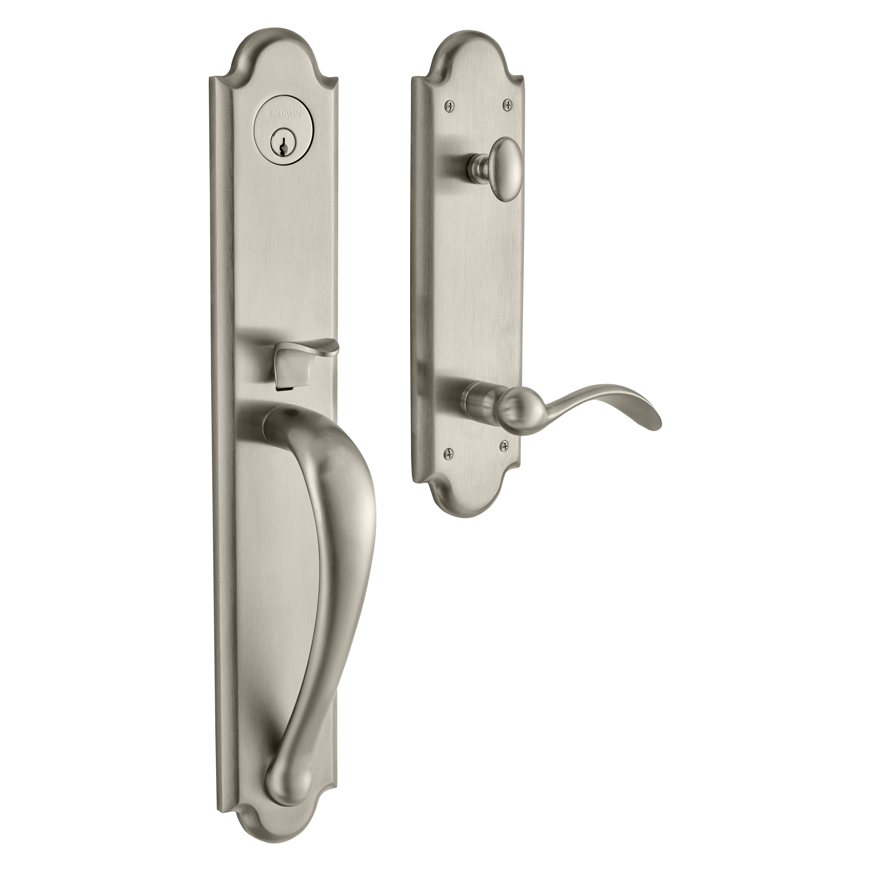 Baldwin Boulder Full Single Cylinder Handleset with 5452V Beavertail Lever