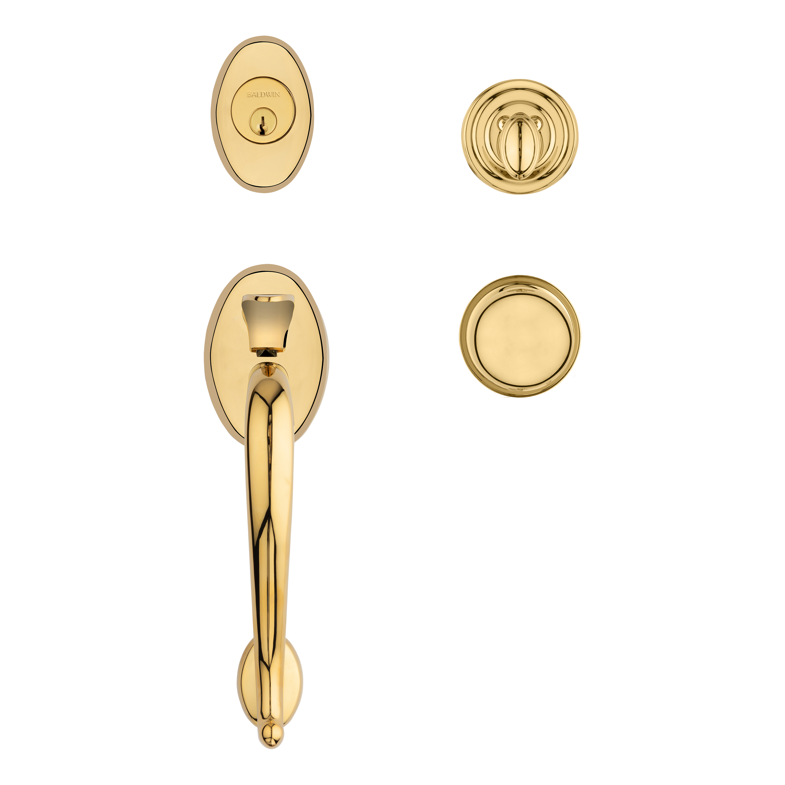 Baldwin Logan Sectional Trim with 5015 Classic Knob