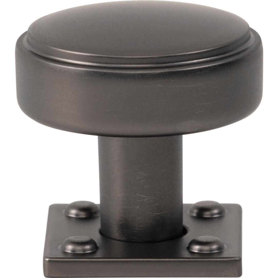 Atlas Homewares 1 1/4" Benning Knob With Backplate 1 1/4" / Slate