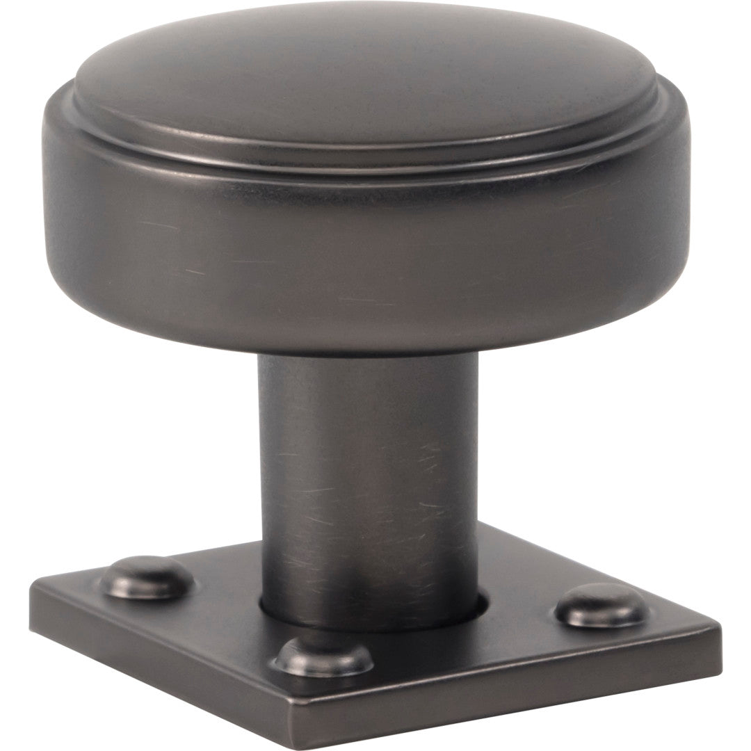 Atlas Homewares 1 1/4" Benning Knob With Backplate 1 1/4" / Slate