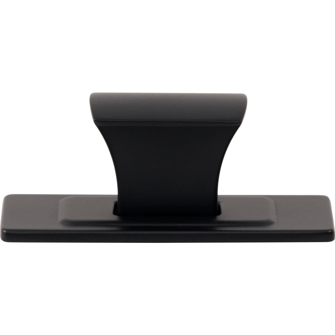 Atlas Homewares 1 1/4" Zander Knob and Backplate 1 1/4" / Matte Black