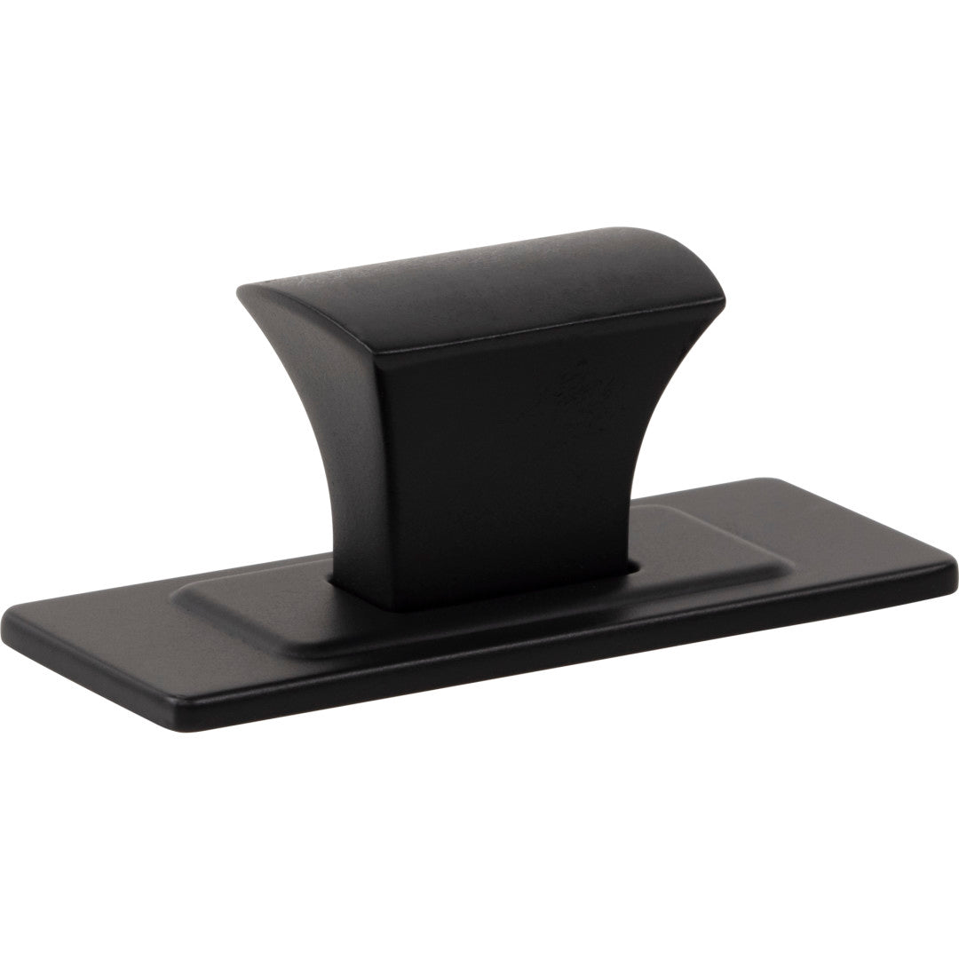 Atlas Homewares 1 1/4" Zander Knob and Backplate 1 1/4" / Matte Black