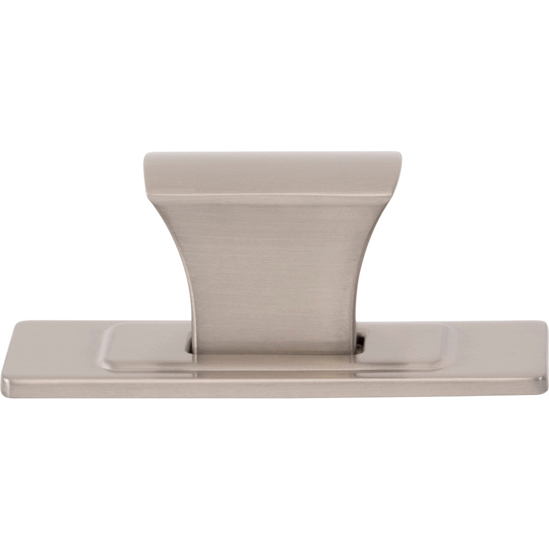 Atlas Homewares 1 1/4" Zander Knob and Backplate 1 1/4" / Brushed Nickel