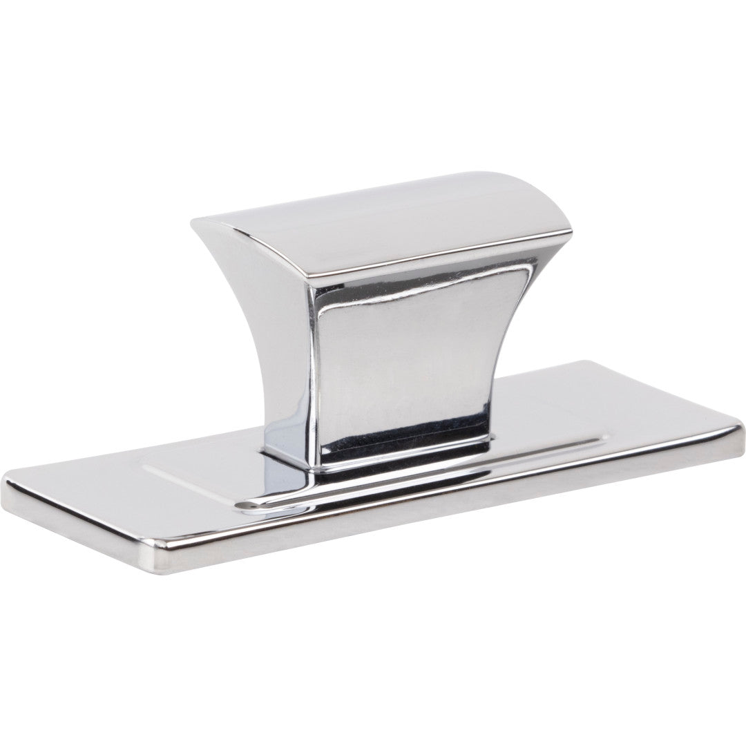 Atlas Homewares 1 1/4" Zander Knob and Backplate 1 1/4" / Polished Chrome