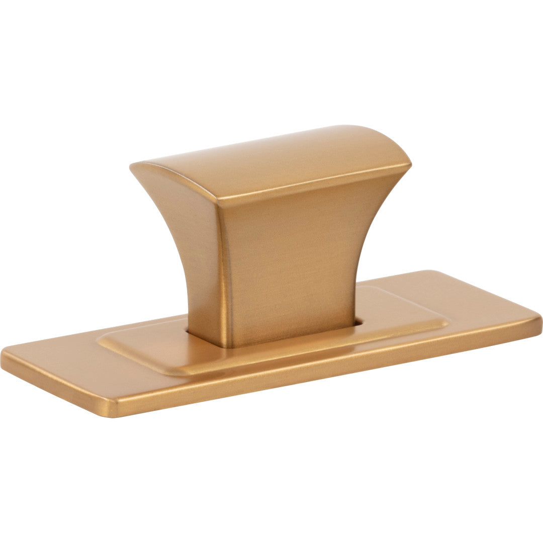 Atlas Homewares 1 1/4" Zander Knob and Backplate 1 1/4" / Warm Brass