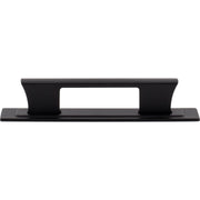 Atlas Homewares Zander Pull and Backplate 3 3/4" / Matte Black