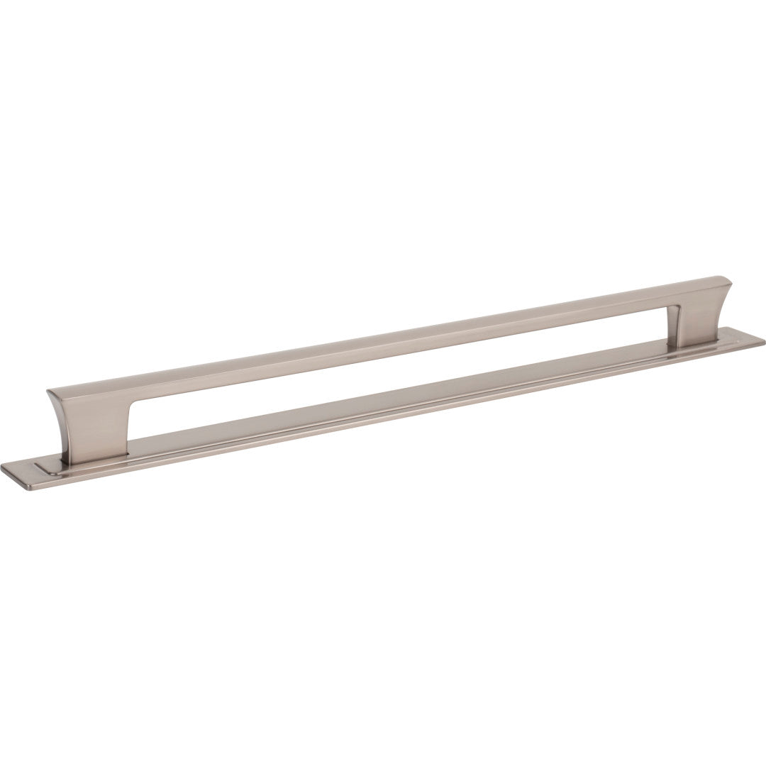 Atlas Homewares Zander Pull and Backplate 12" / Brushed Nickel