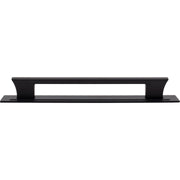 Atlas Homewares Zander Appliance Pull and Backplate 12" / Matte Black