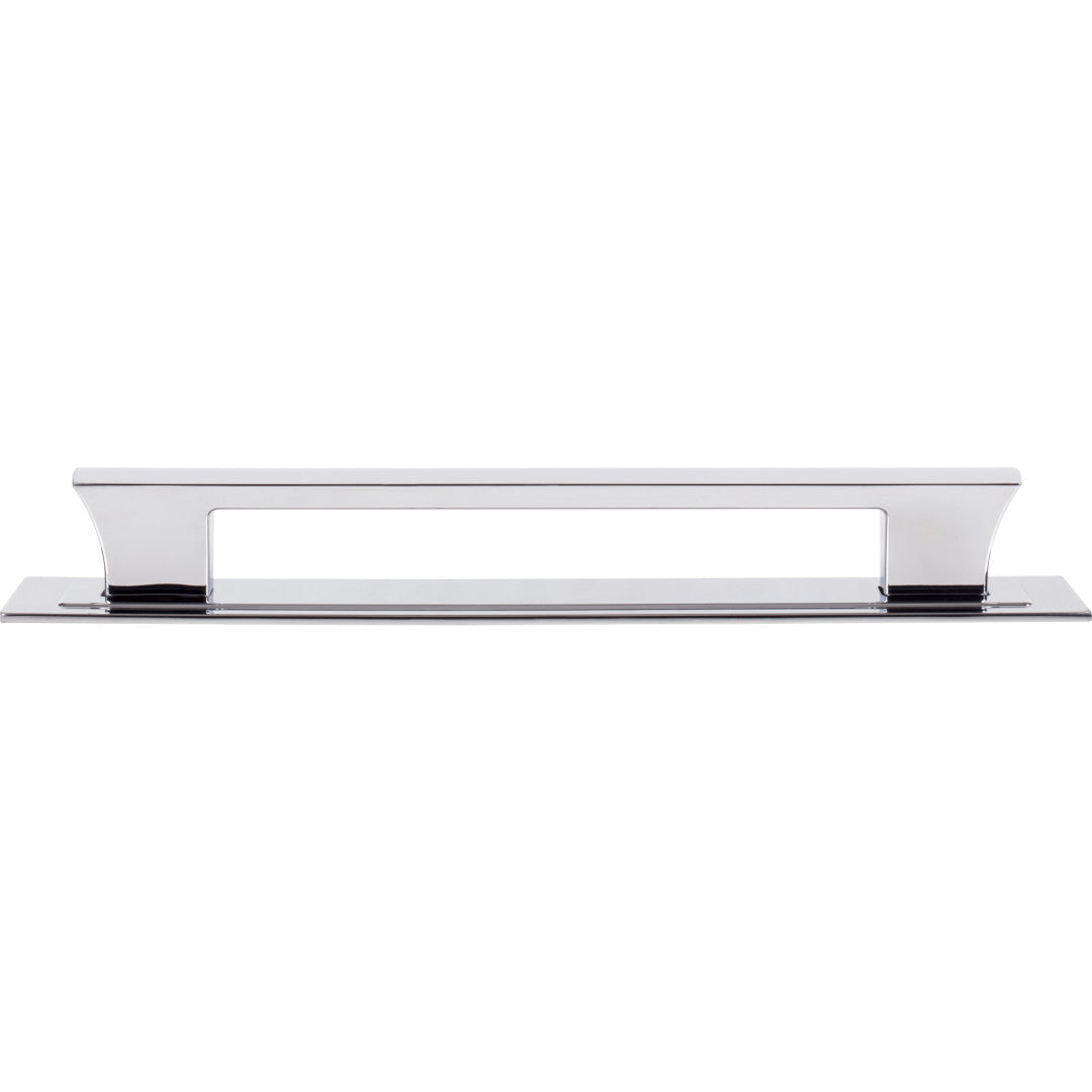 Atlas Homewares Zander Appliance Pull and Backplate 12" / Polished Chrome