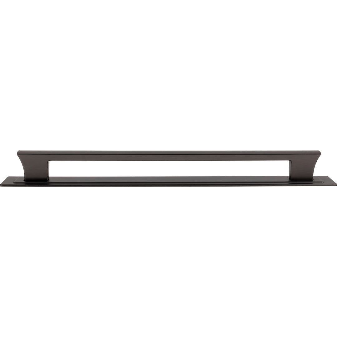 Atlas Homewares Zander Appliance Pull and Backplate 18" / Slate