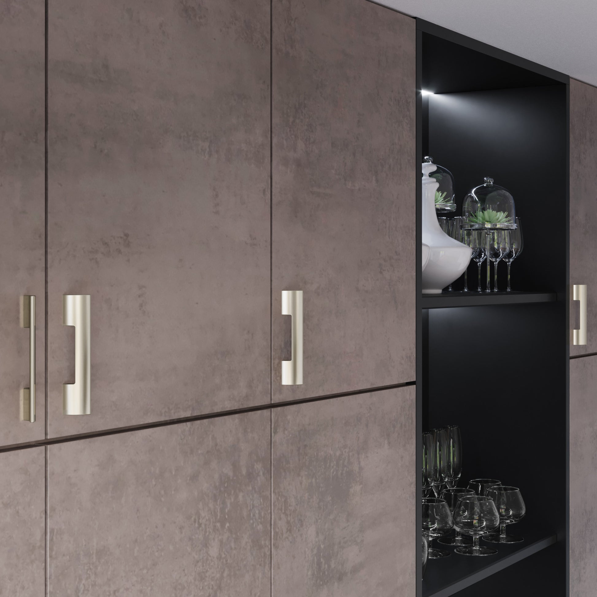 Atwood Pull by Atlas 7-9/16" / Brushed Nickel