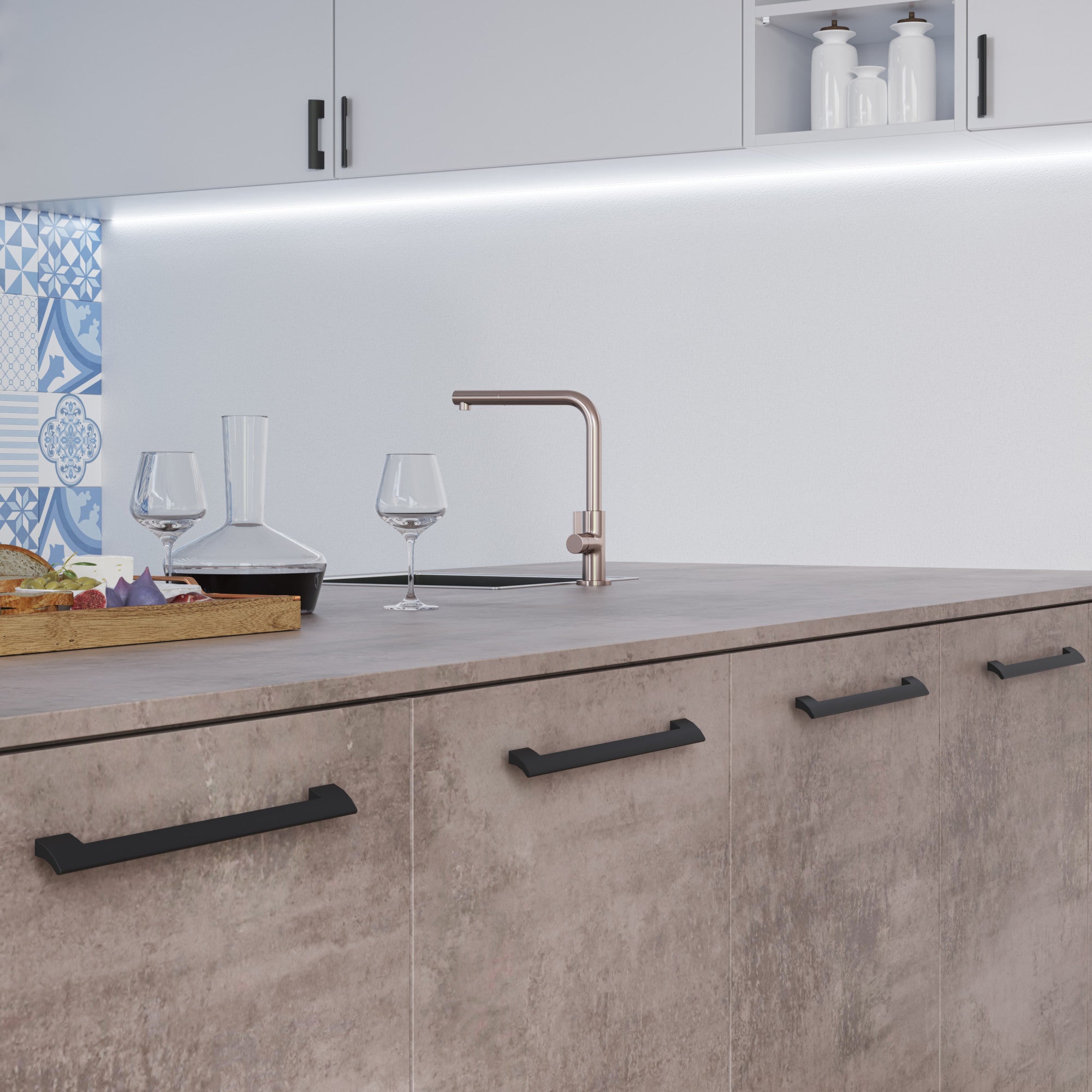 Atwood Pull by Atlas 8-13/16" / Matte Black