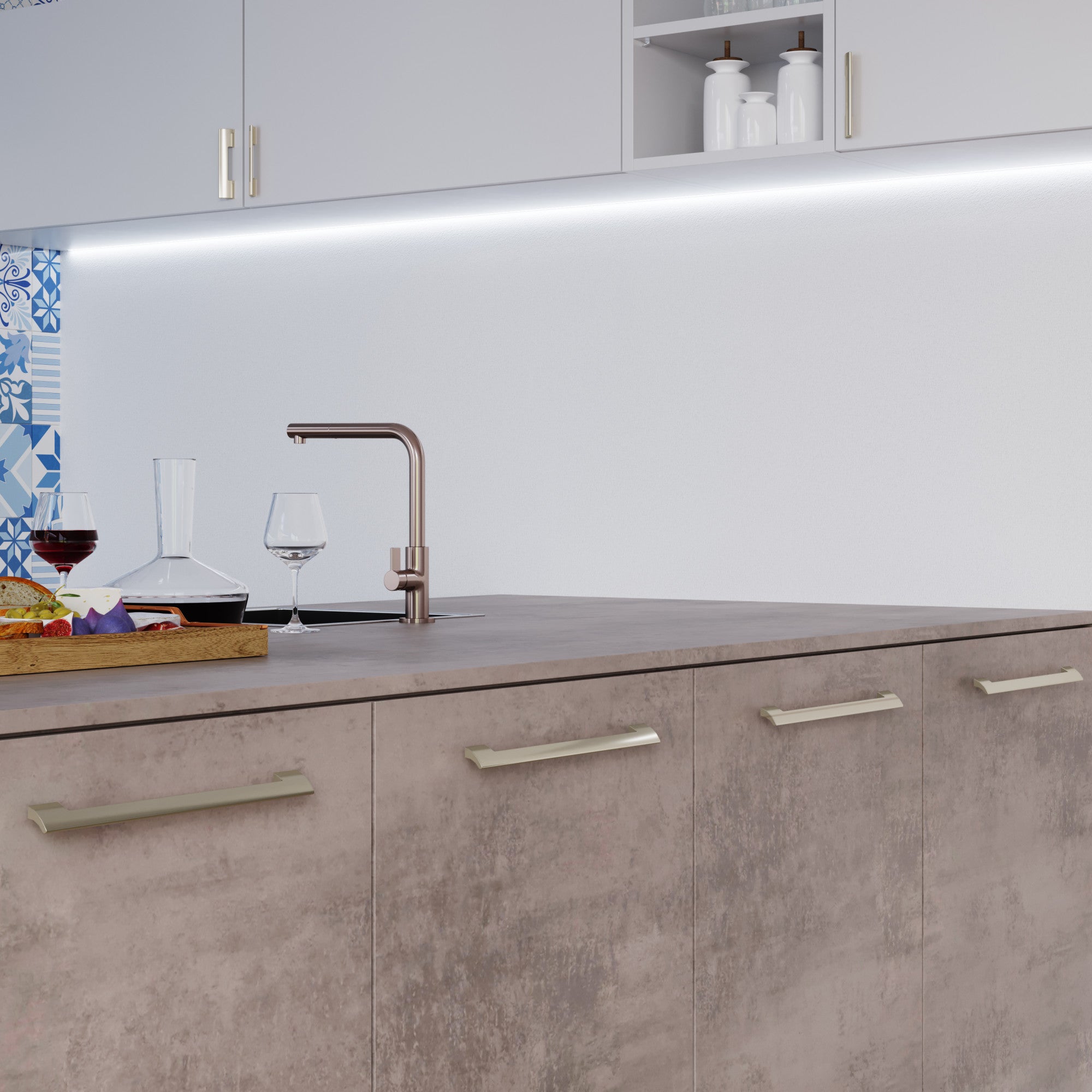 Atwood Pull by Atlas 12" / Brushed Nickel