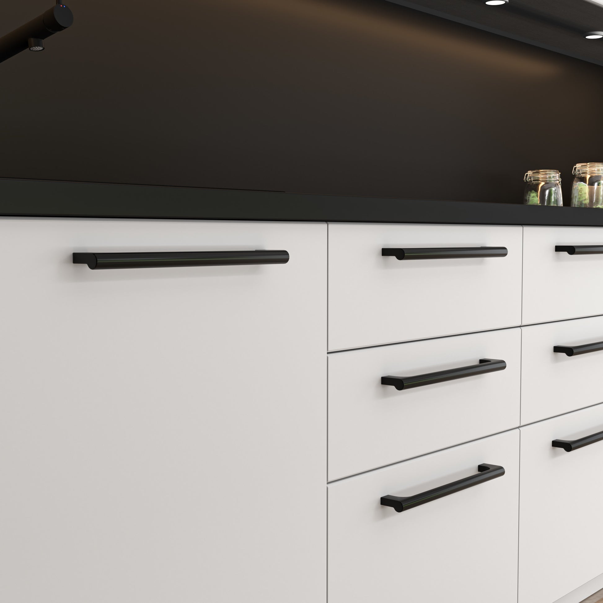 Whittier Pull by Atlas 12" / Matte Black