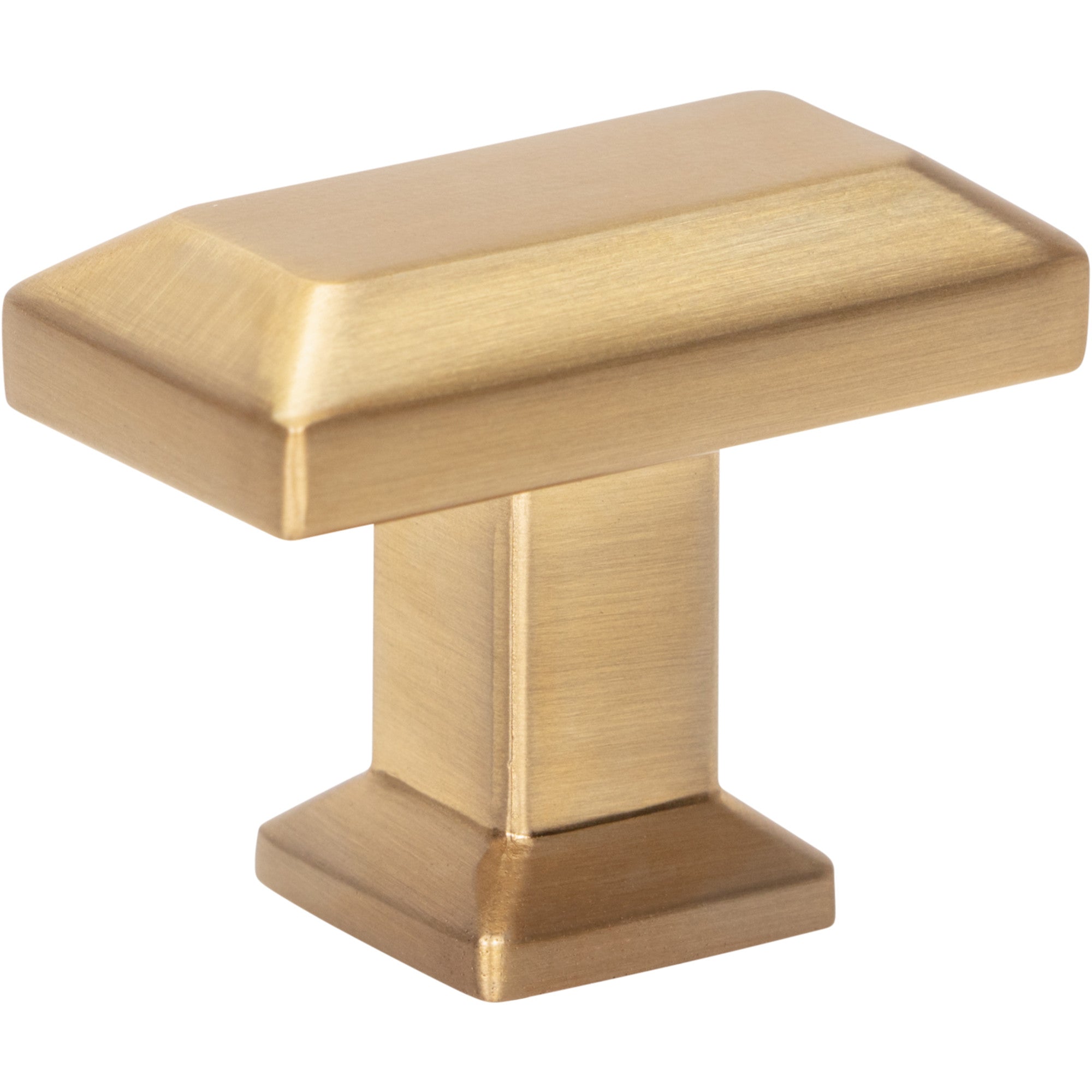 Sweetbriar Lane Rectangle Knob by Atlas Warm Brass