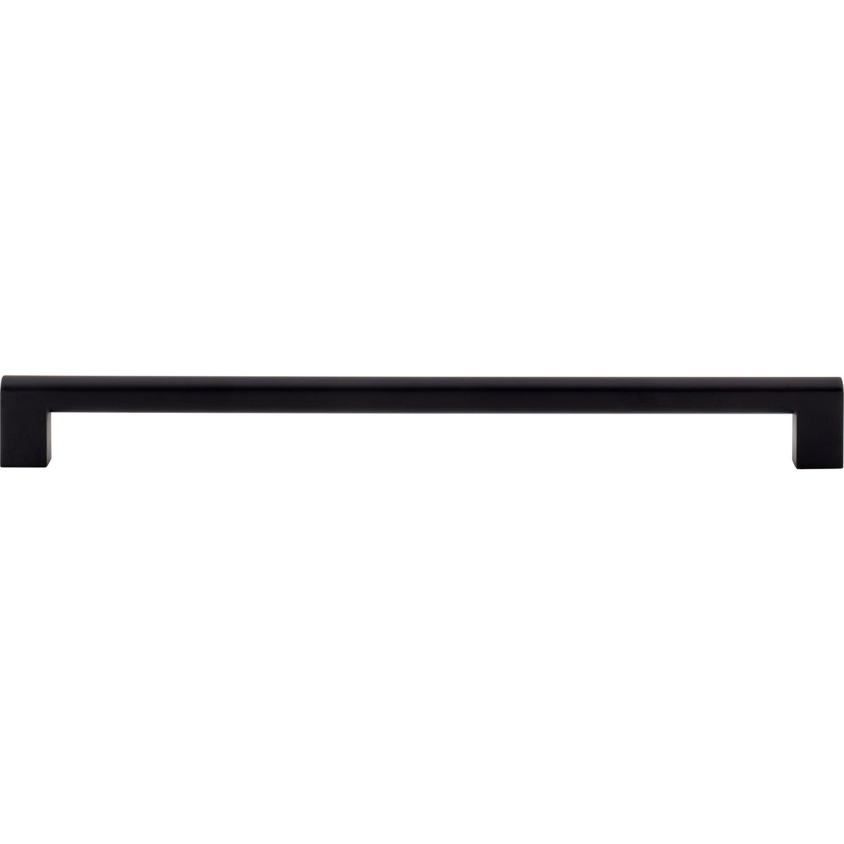 Atlas Round Rail Pull Matte Black / 12"