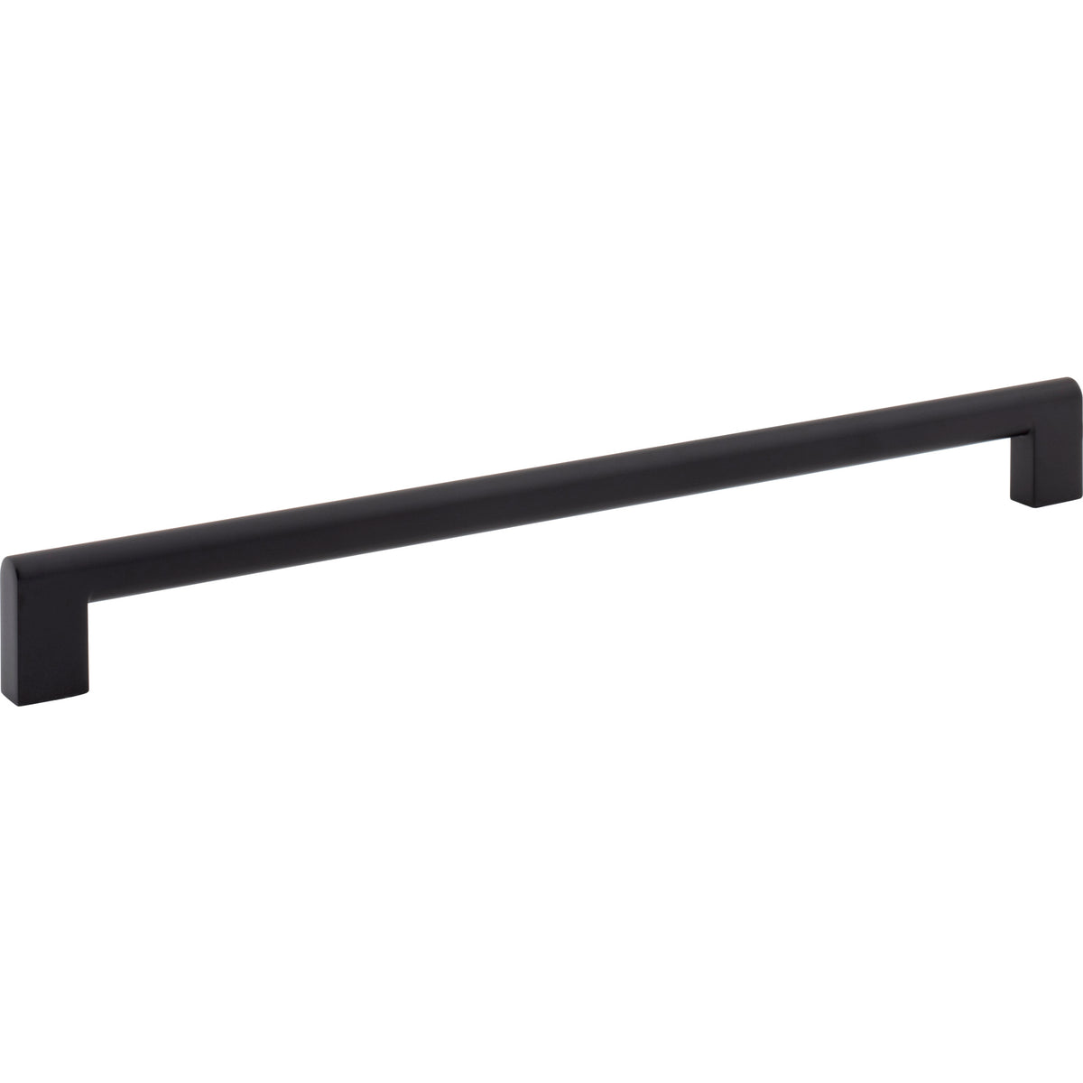 Atlas Round Rail Pull Matte Black / 12"