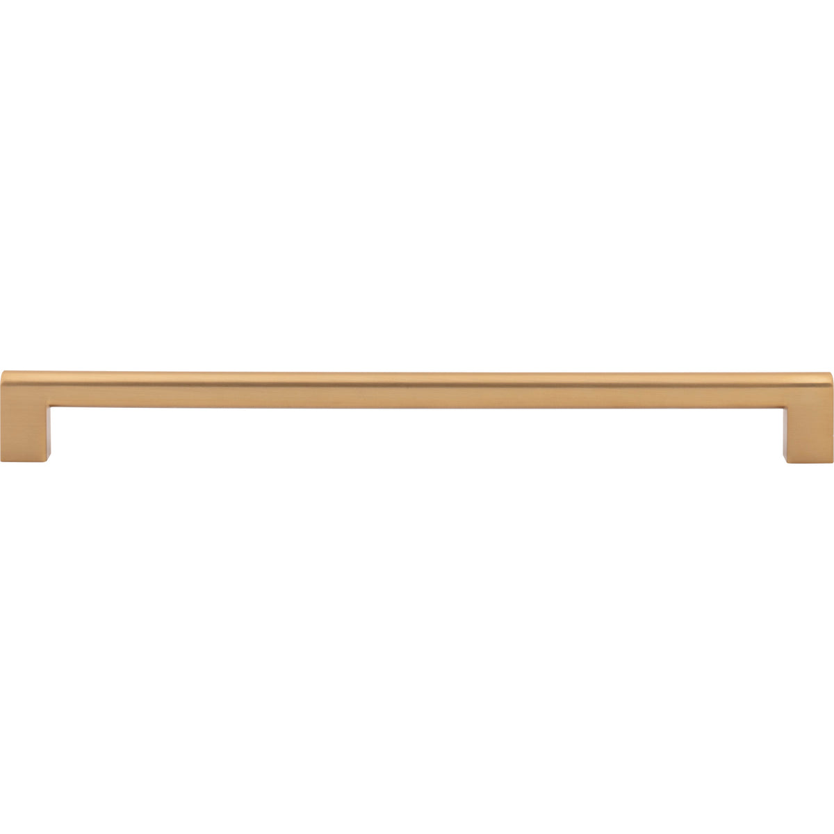 Atlas Round Rail Pull Warm Brass / 12"