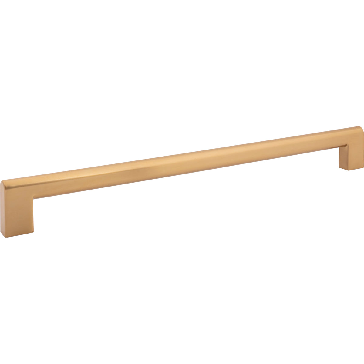 Atlas Round Rail Appliance Pull Warm Brass / 18"