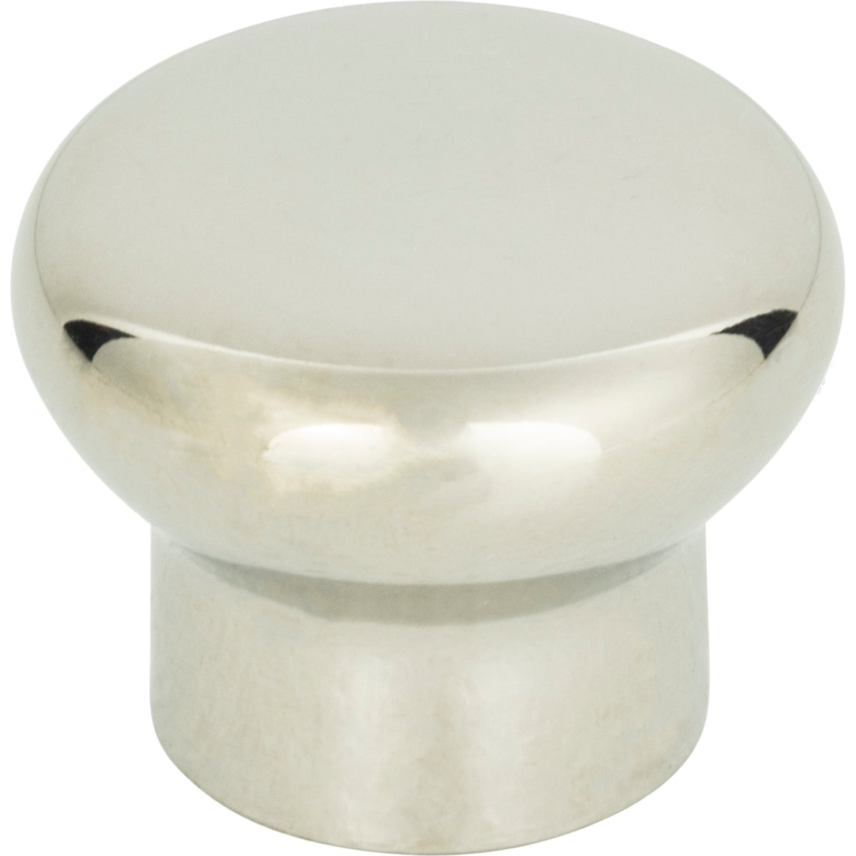 Atlas Polished Steel Round Knob Polished Steel / 1 1/4"