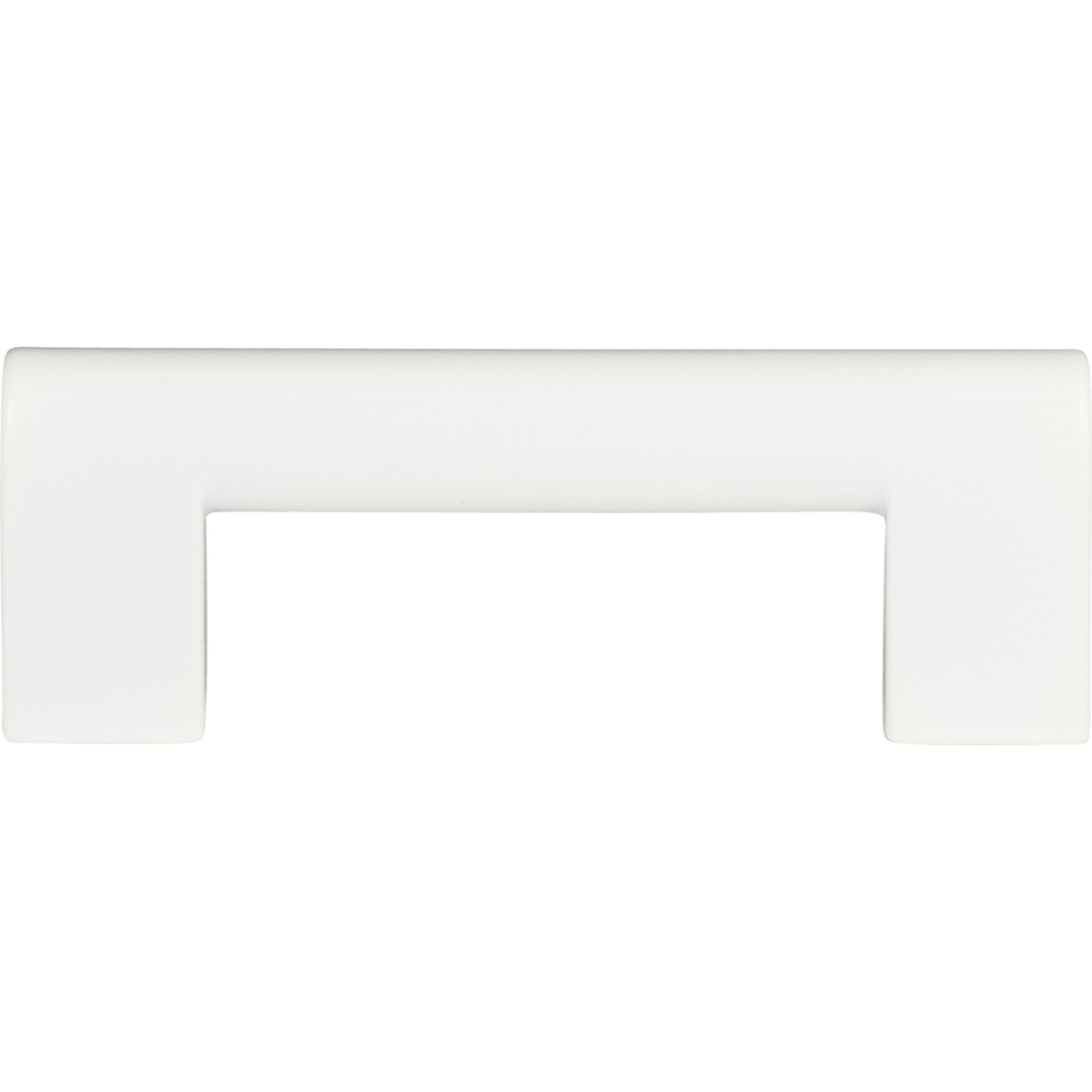 Round Rail Pull by Atlas 3" / High White Gloss