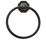 Emtek Tuscany Bronze Towel Ring Towel Ring 6 1/2" Centers #15 Rosette