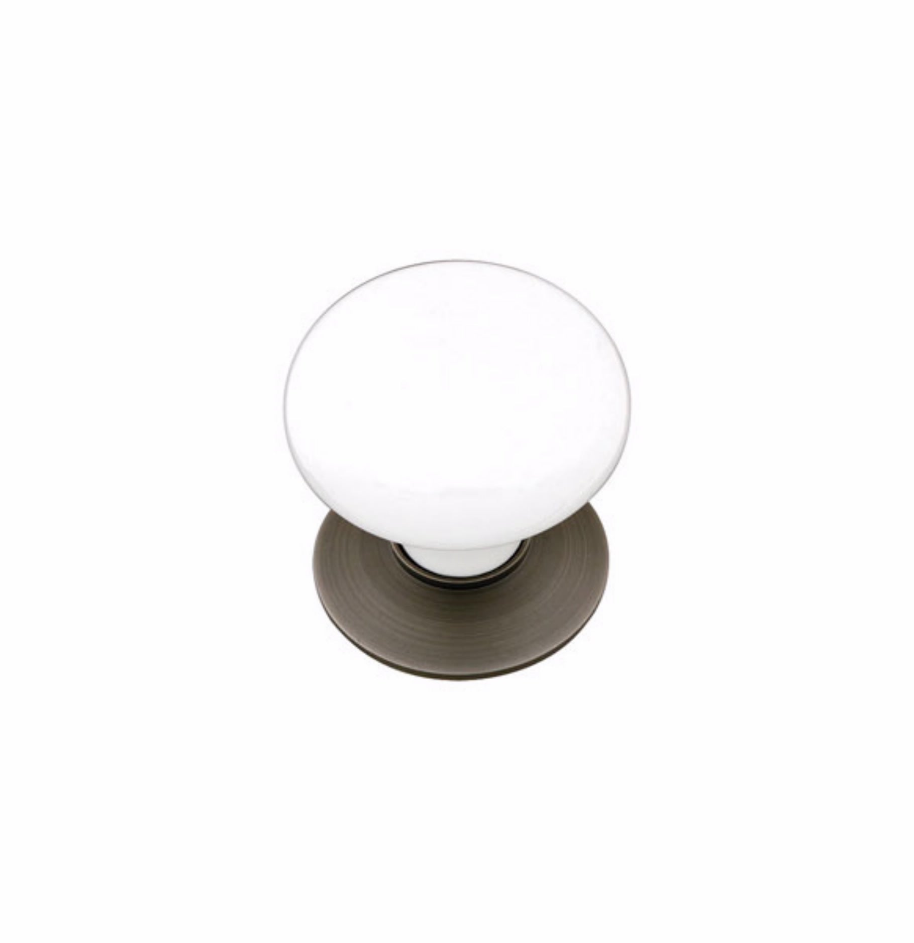 Emtek Porcelain - Ice White Cabinet Knob