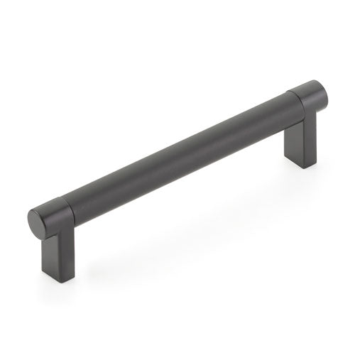 Emtek Select Cabinet Pull 5" Centers Rectangular Stem, Smooth Bar